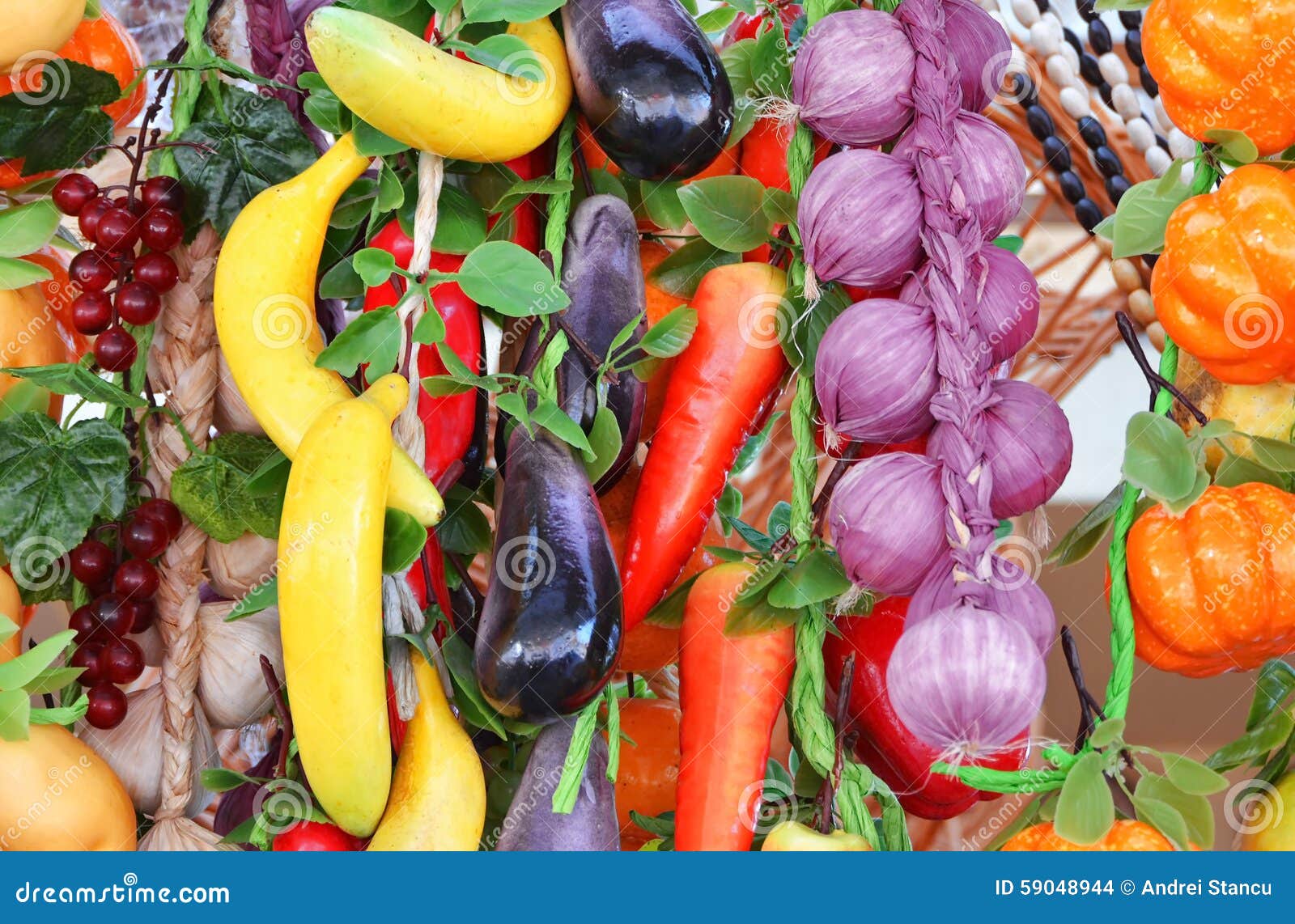 Vegetables hanging stock photo. Image of nutrition, ledge 59048944