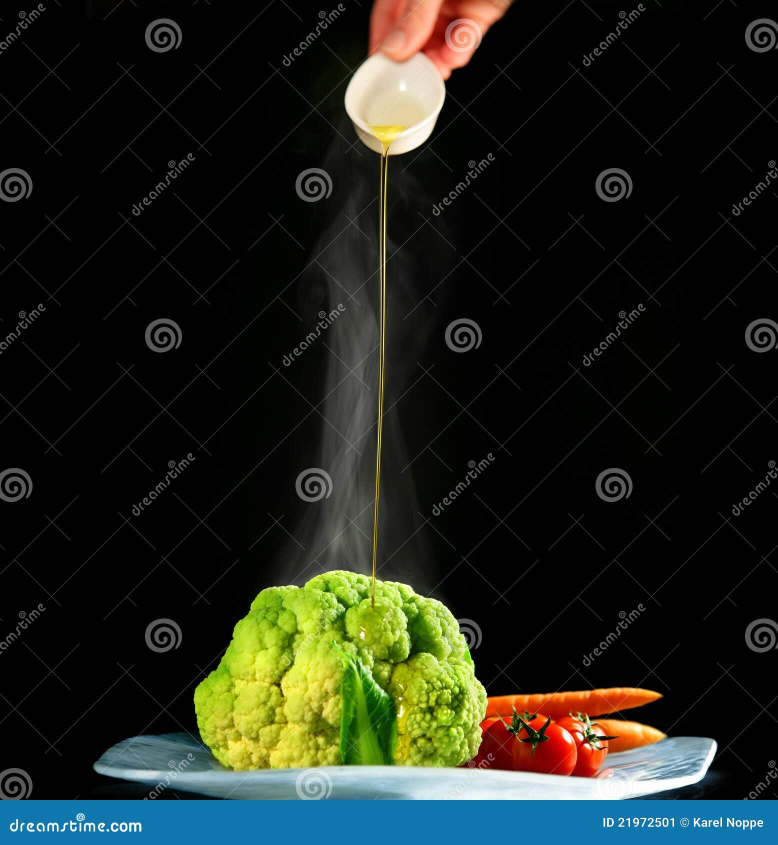 Vegetables with Olive Oil Dressing Stock Image Image of cook