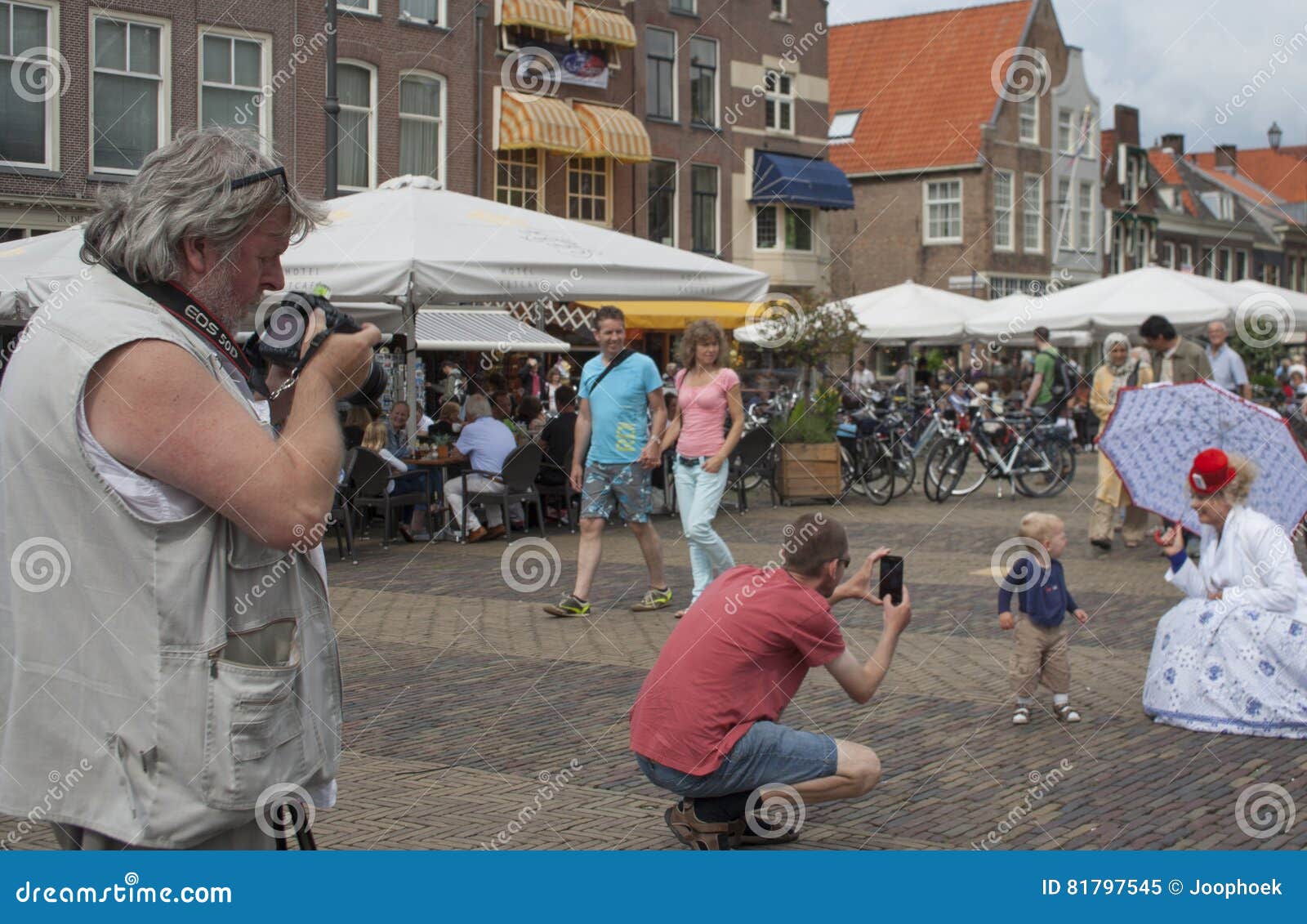 vegetables parade is a yearly event in the city of delft editorial