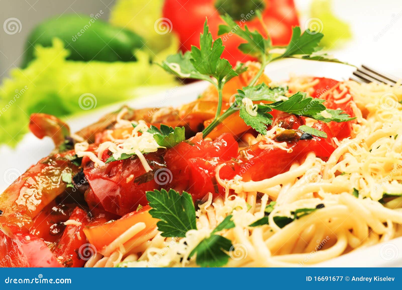 Vegetables and pasta stock image. Image of pepper, close 16691677