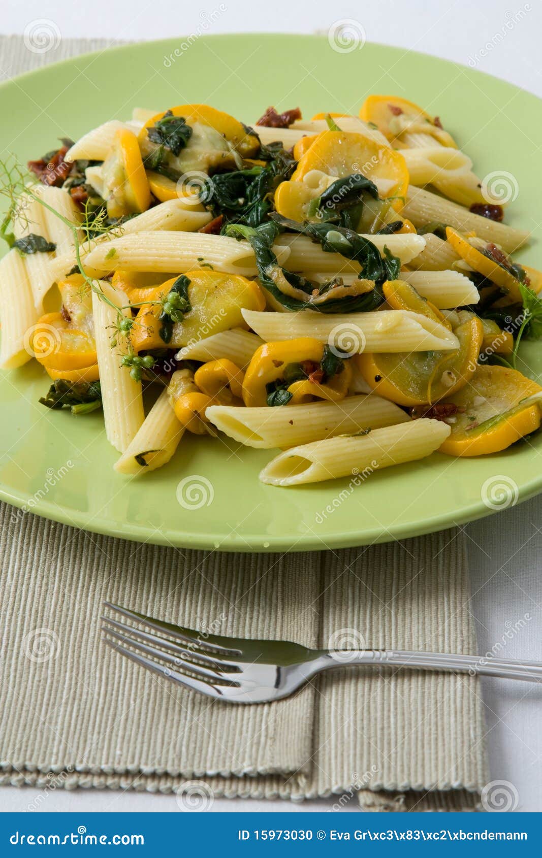 Vegetables Pasta Salad stock photo. Image of squash, healthy 15973030