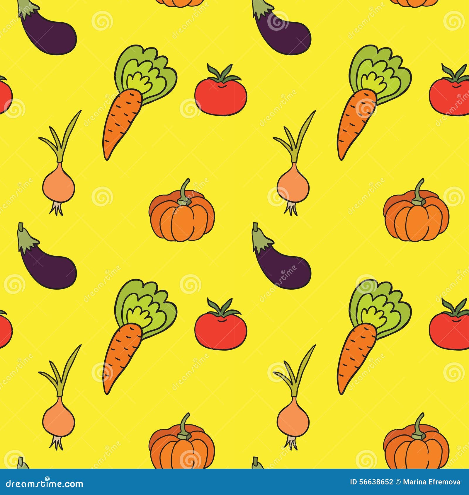 Vegetables pattern stock vector. Illustration of wallpaper 56638652