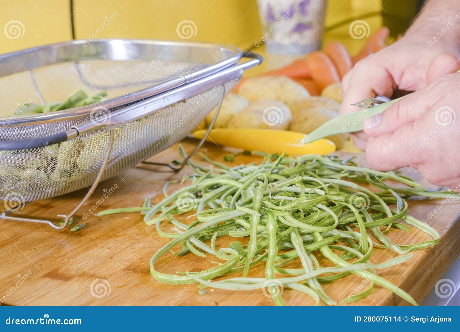 Vegetables on Top of a Kitchen Ready To Cook Stock Photo Image of