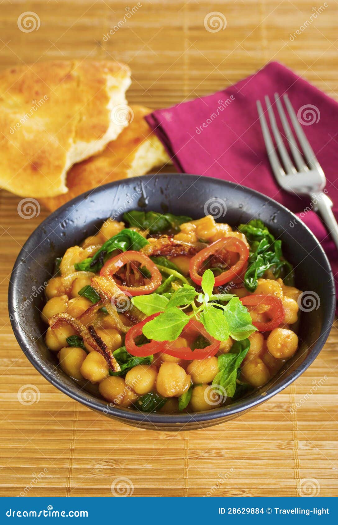 Vegetarian Chickpea Curry stock photo. Image of food 28629884