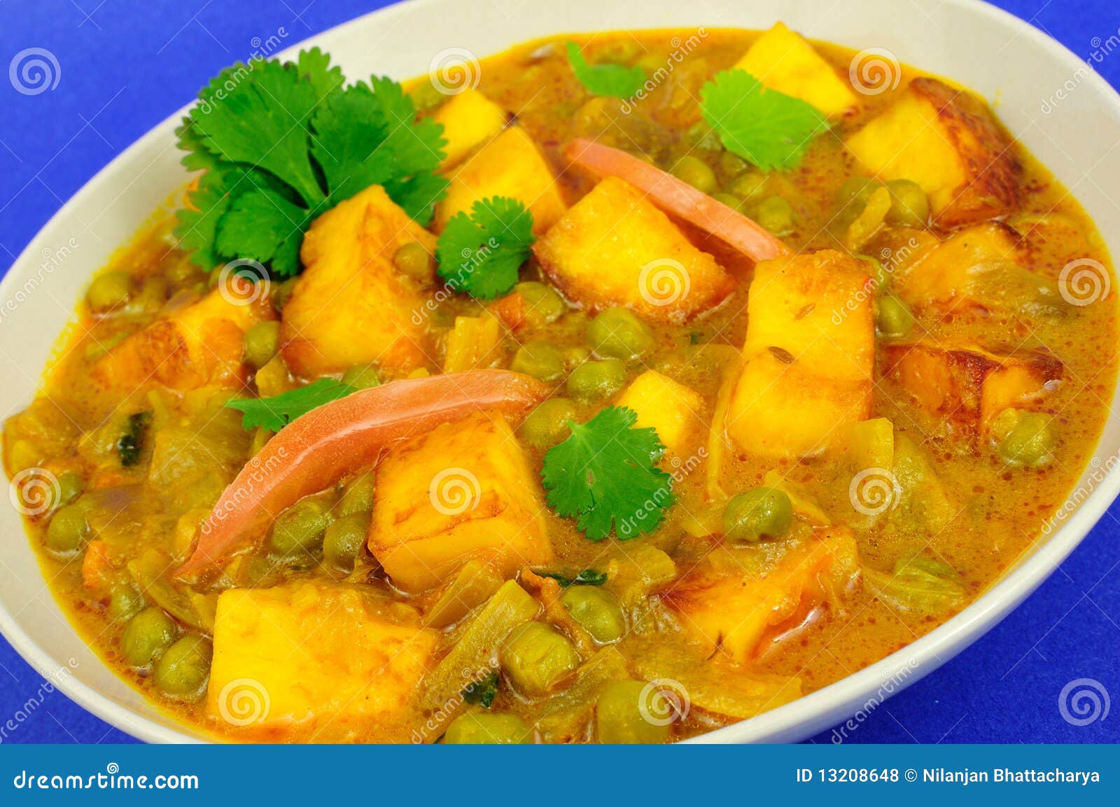 Vegetarian Cottage Cheese Curry Stock Photo Image of food, malaysian