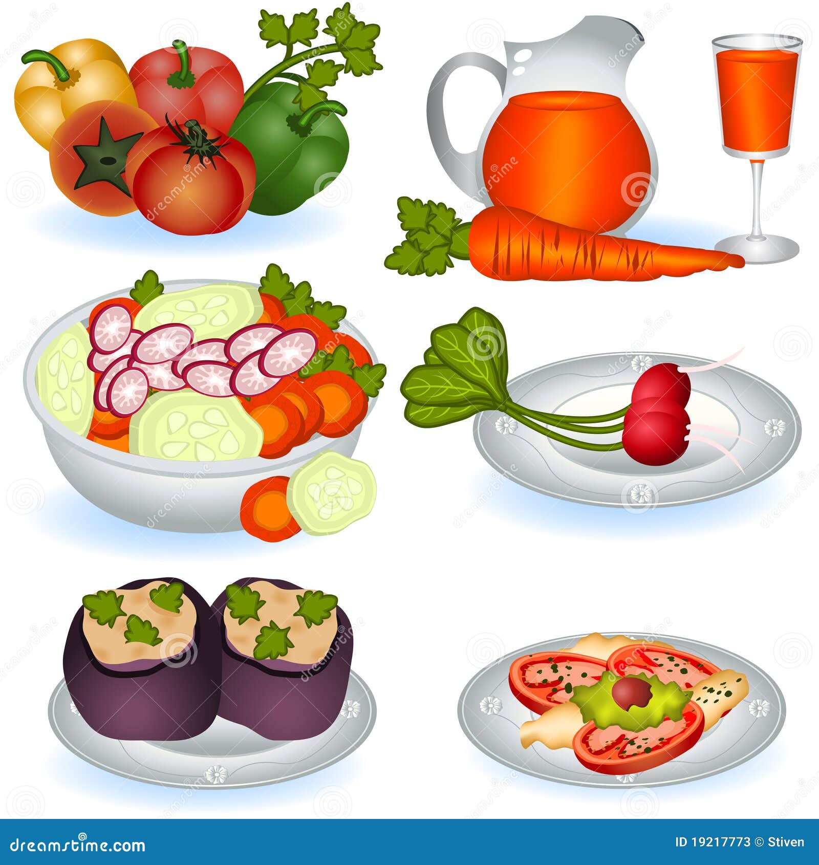 Vegetarian food 1 stock vector. Illustration of vegetable 19217773