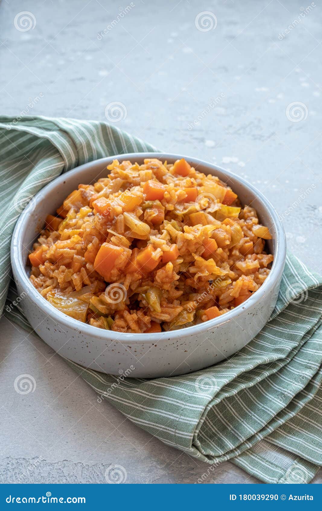 Vegetarian Fried Rice with Cabbage and Carrots Stock Photo Image of menu, cooking 180039290