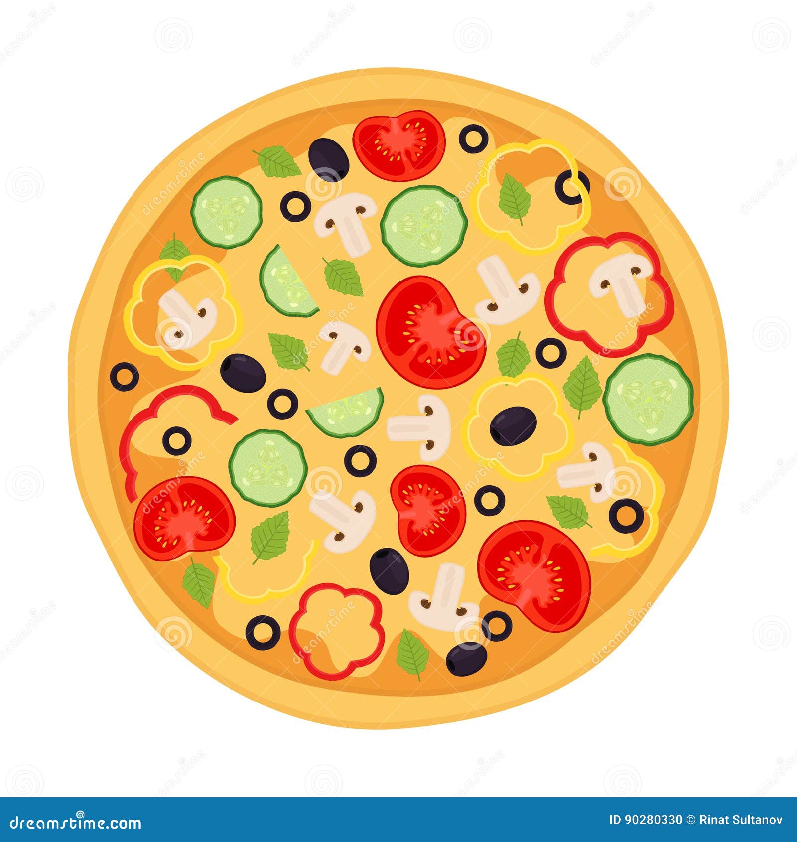 veg pizza pics clipart