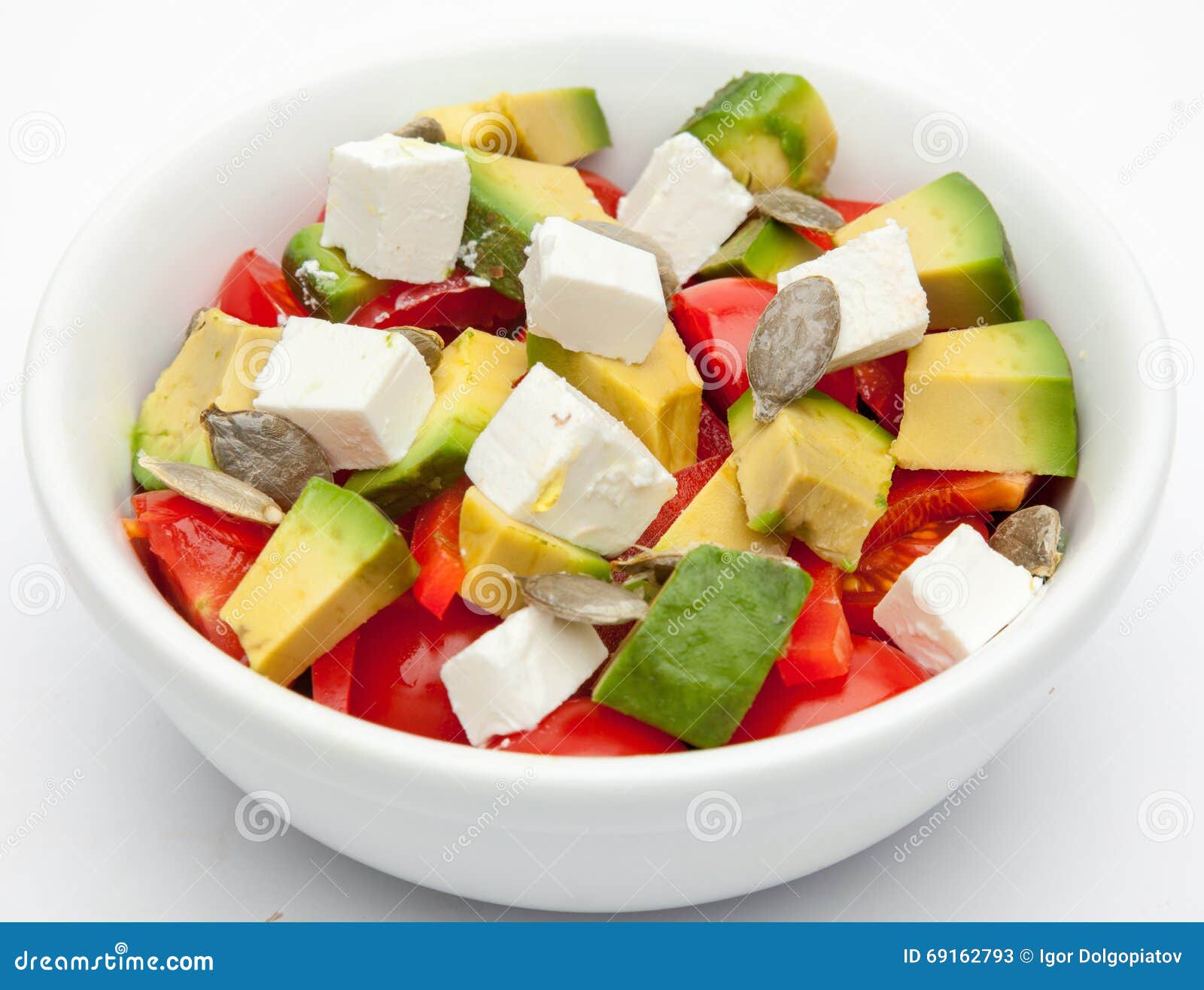 Vegetarian salad in bowl stock image. Image of crockery 69162793
