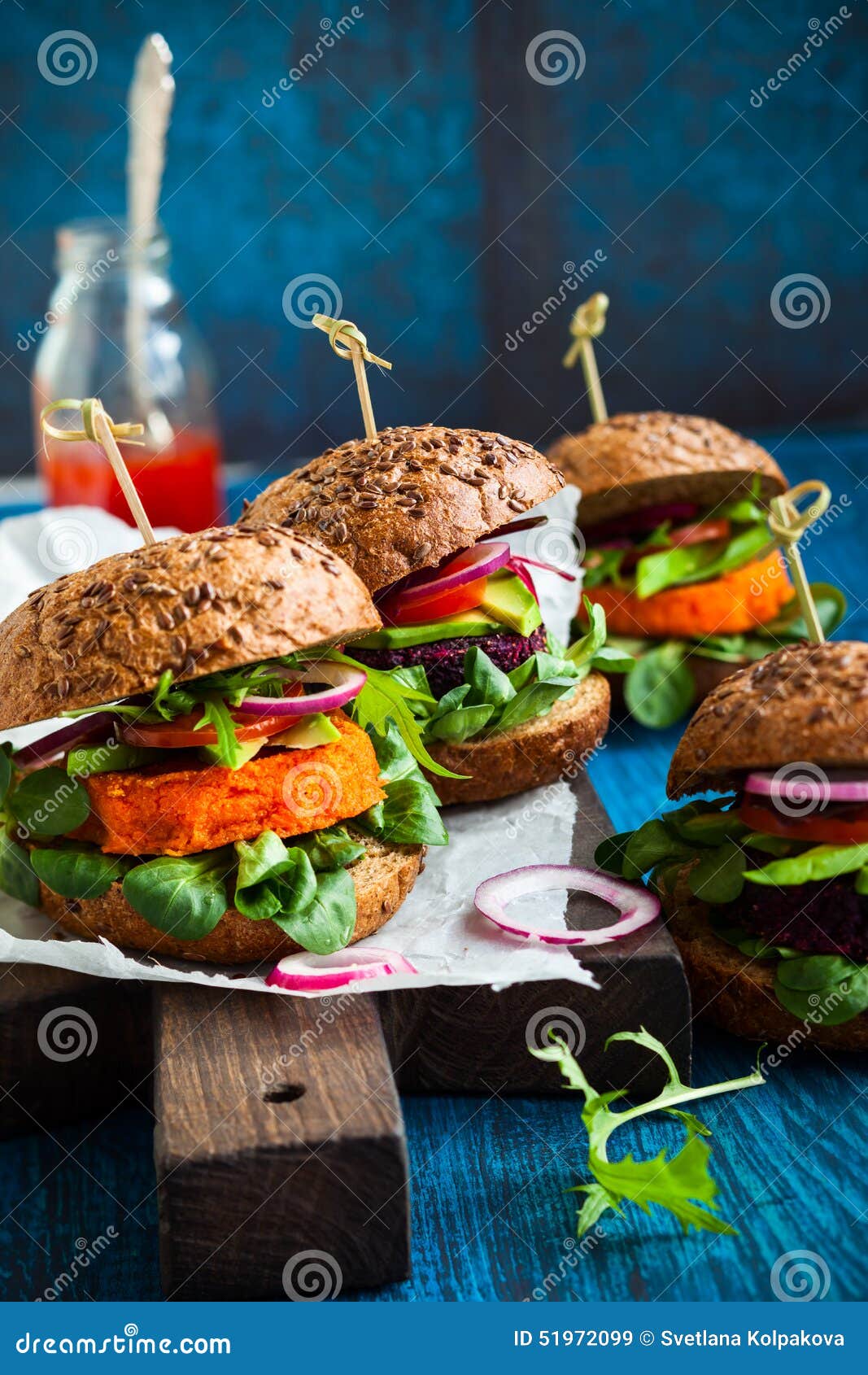 Veggie Beet and Carrot Burgers Stock Image Image of healthy, avocado 51972099