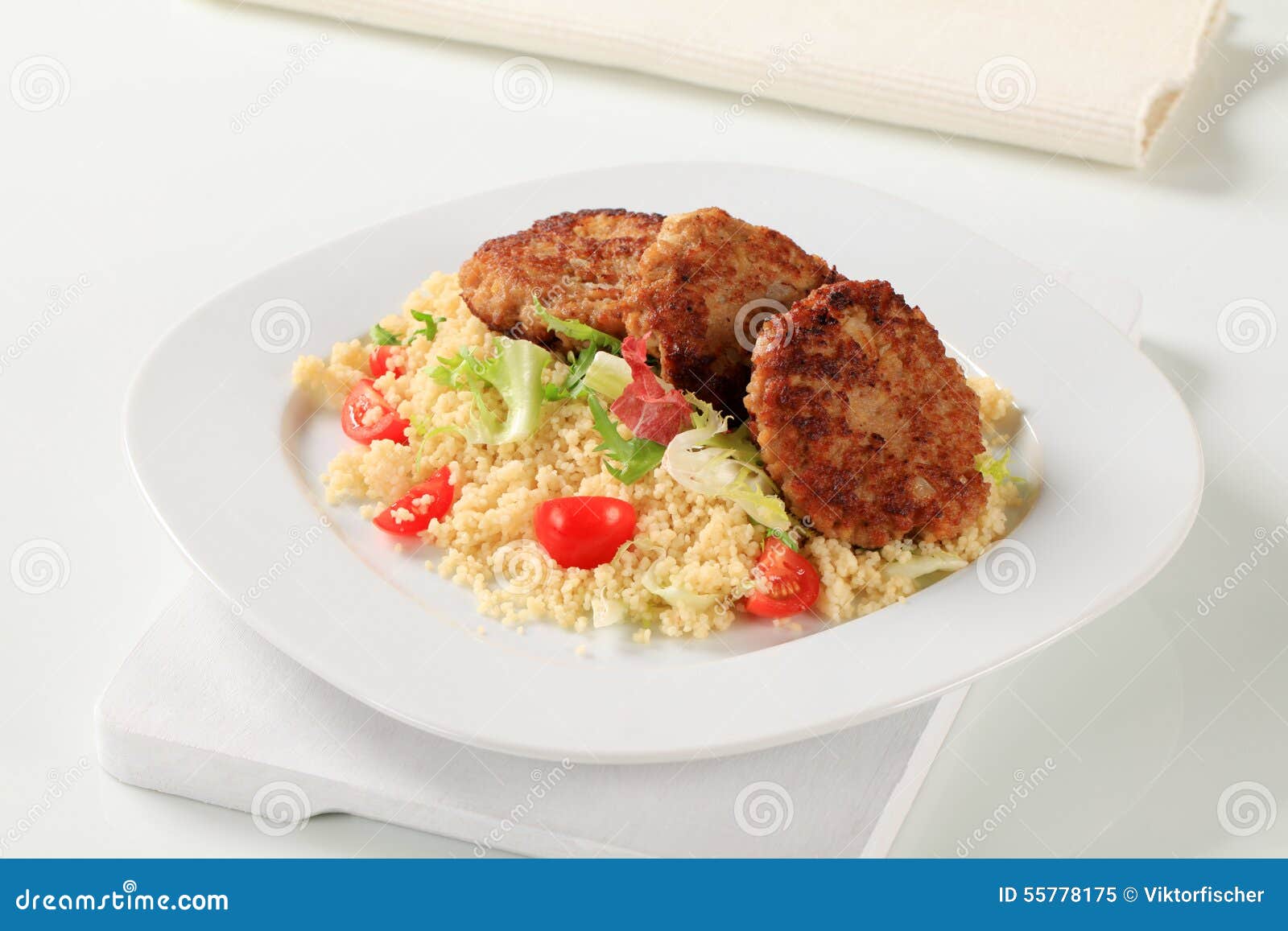 Veggie Burgers with Couscous Stock Image Image of chickpea, legume