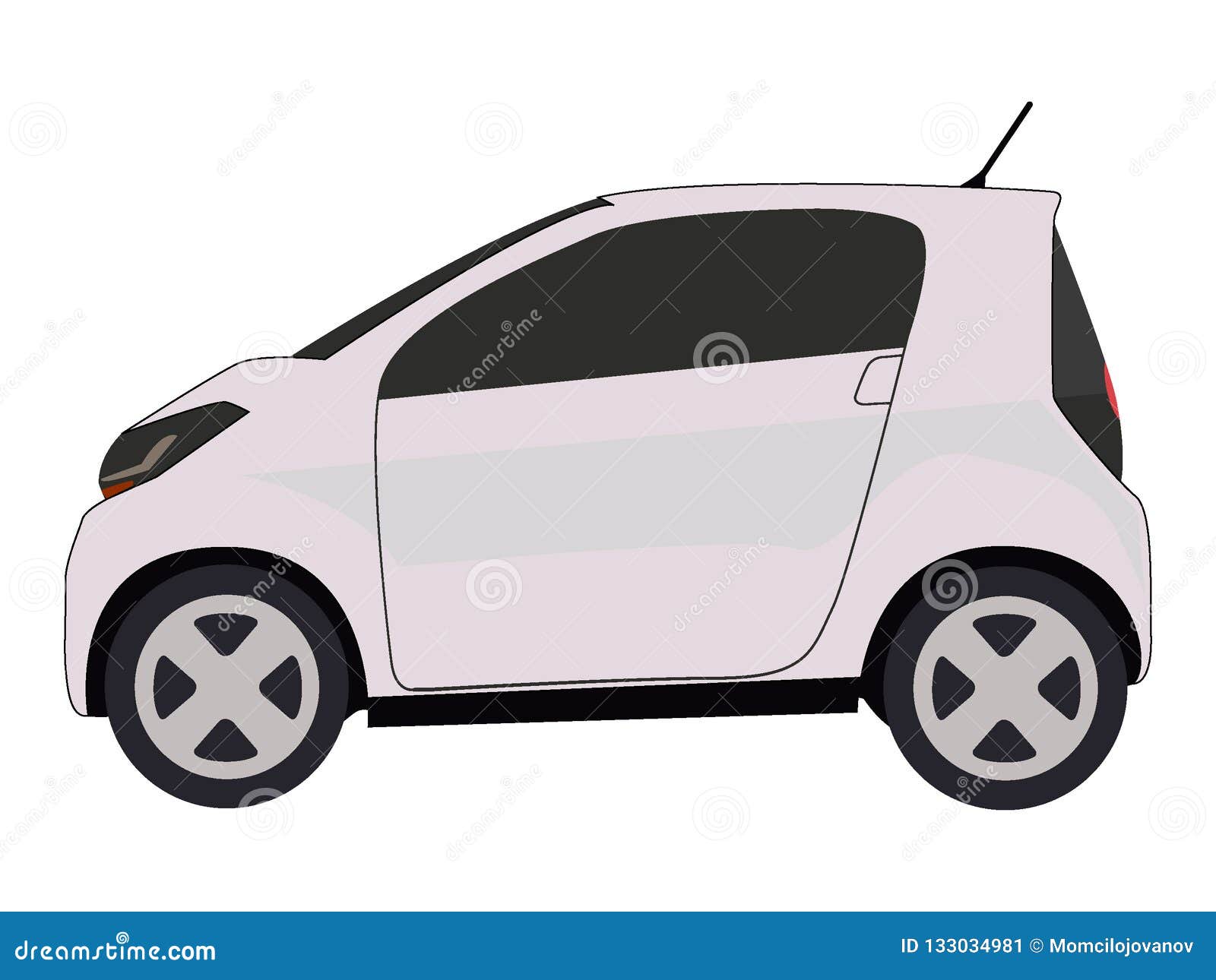 Necesitar teatro tierra Vehicle Picture of a Super Mini City Car Stock Vector - Illustration of  boat, isolated: 133034981