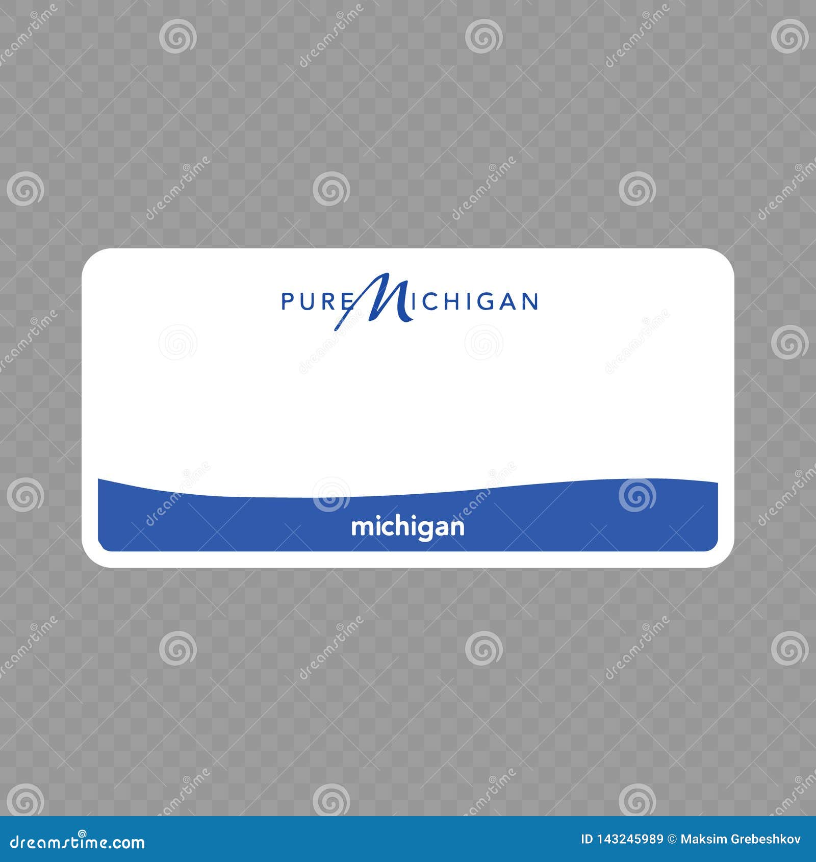 Vehicle registration plate stock illustration. Illustration of land