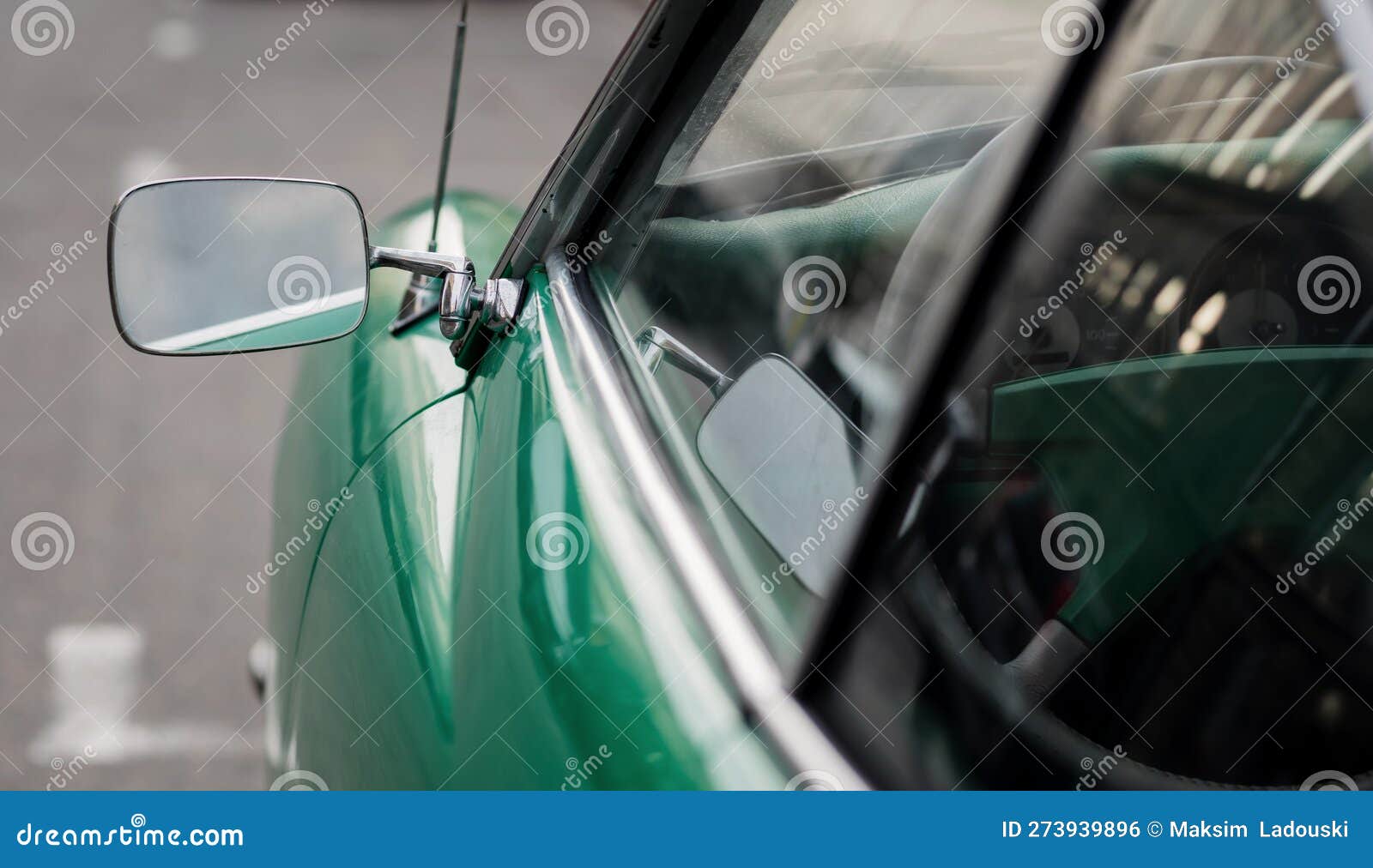 Vehicle S Wing Mirror of a Classic Car Stock Photo Image of design