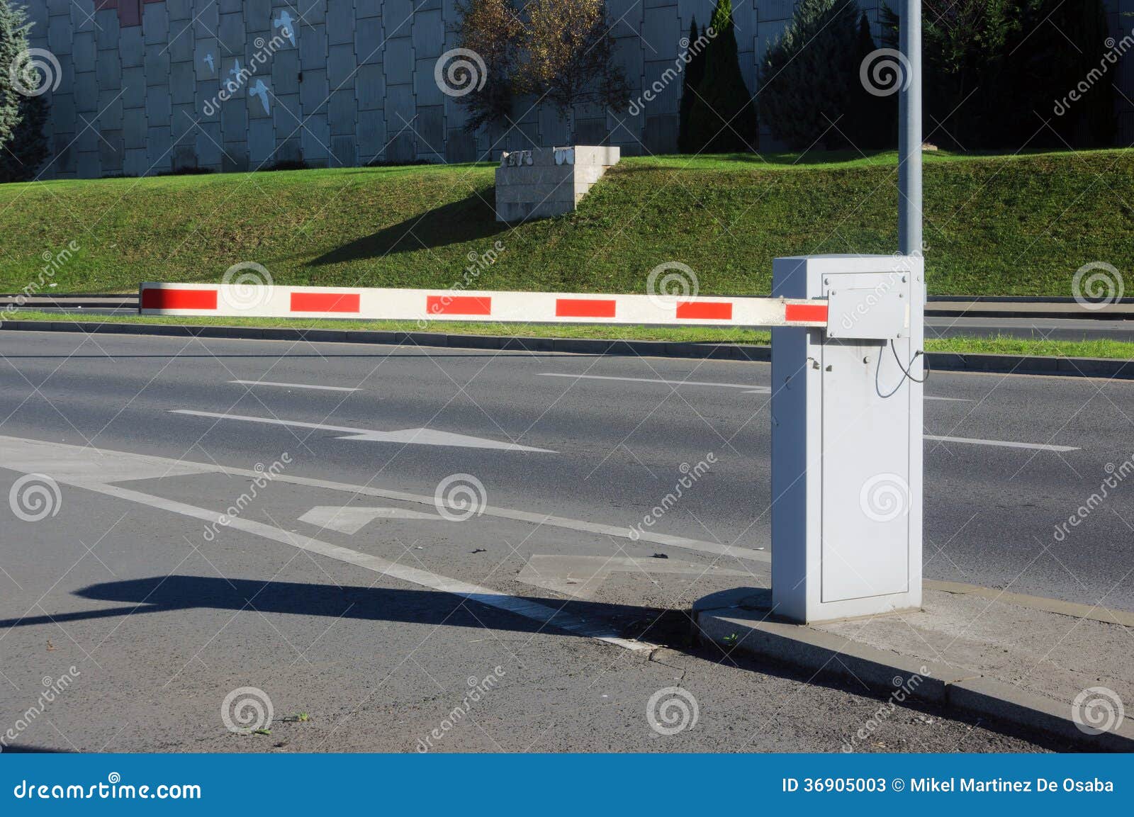 Vehicle security barrier stock image. Image of closed 36905003