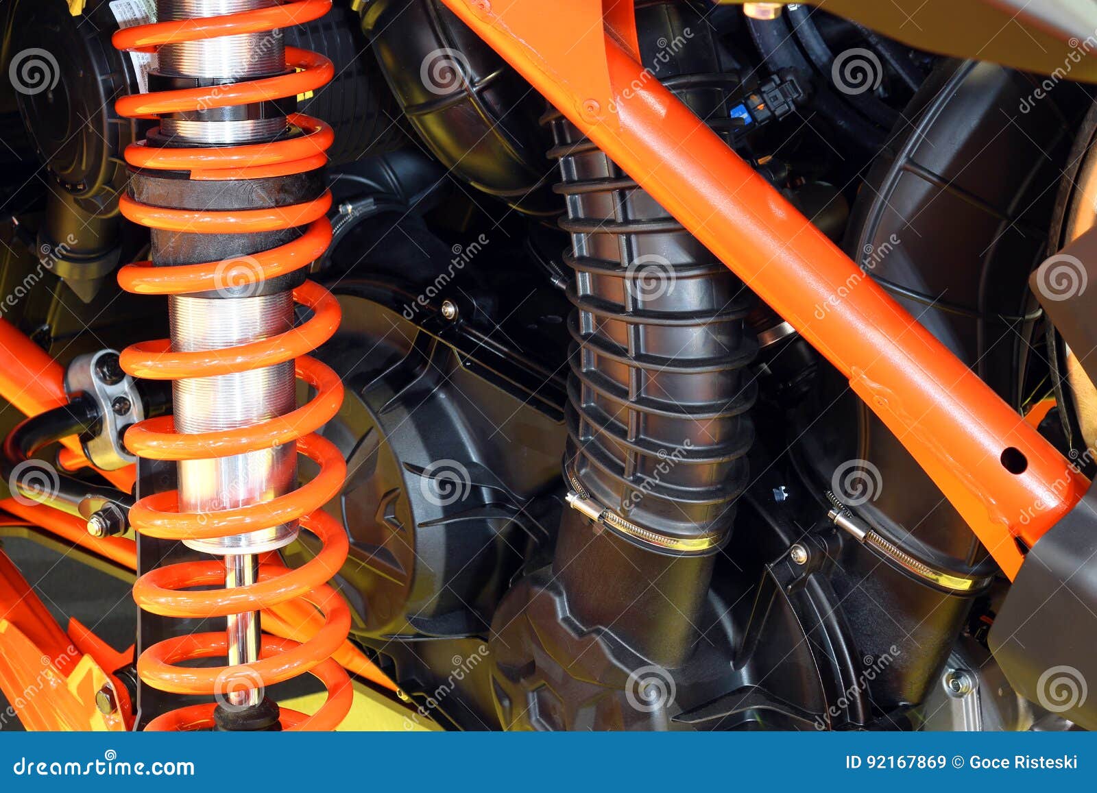 Vehicle shock absorber stock image. Image of absorber 92167869