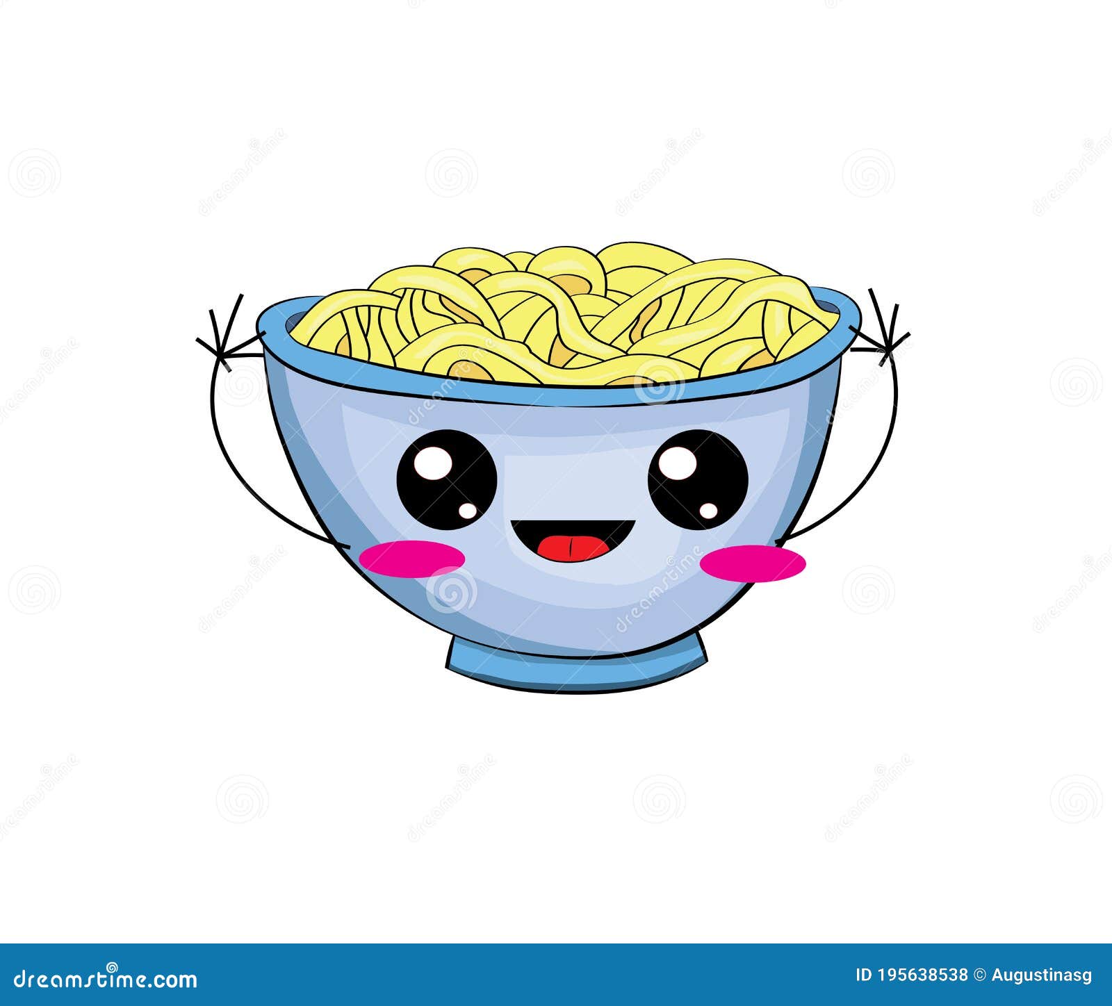 Cute Pasta Characters Emoji, Funny Noodle Personages Italian Wheat Food