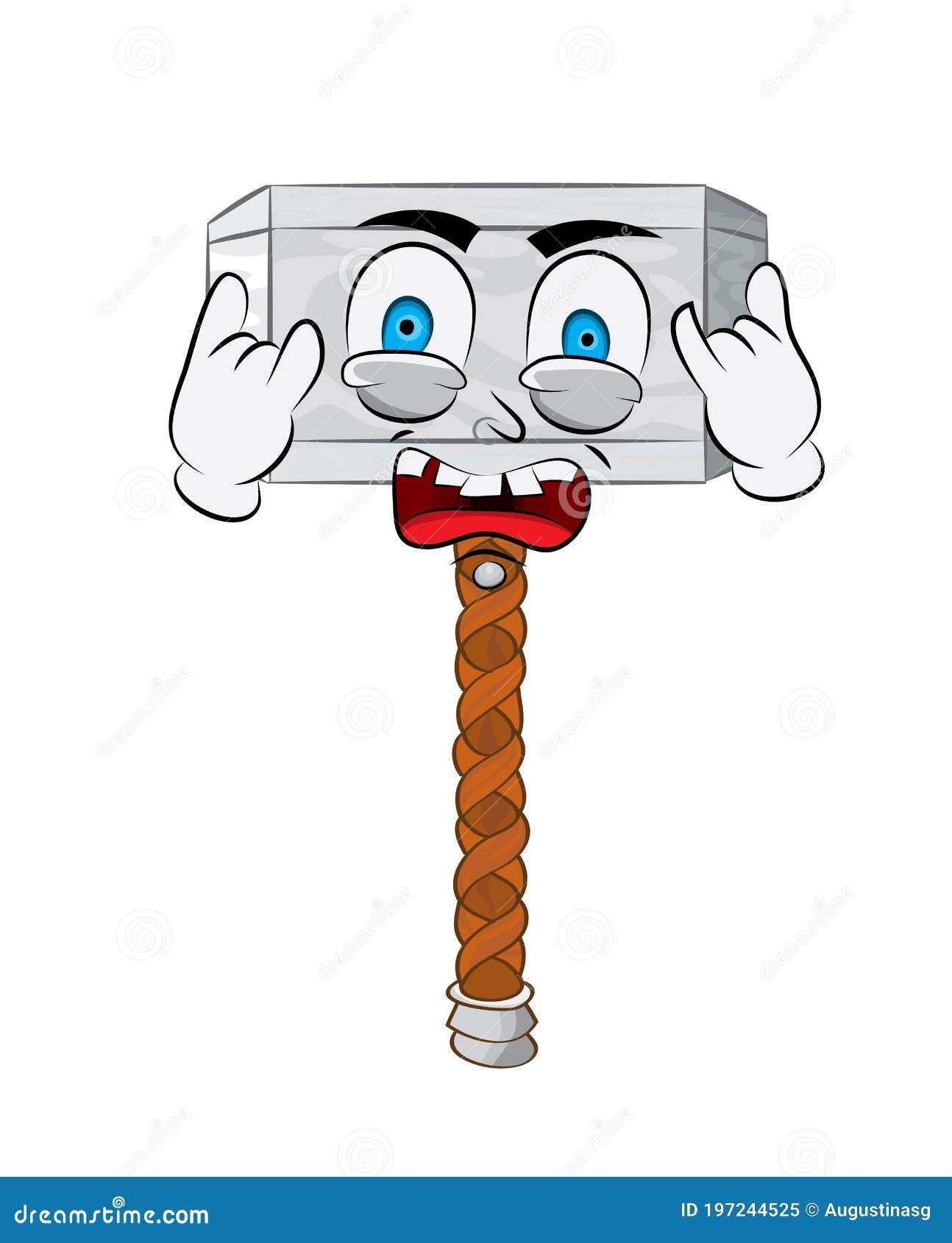 Thor Hammer Vector Illustration 91350351
