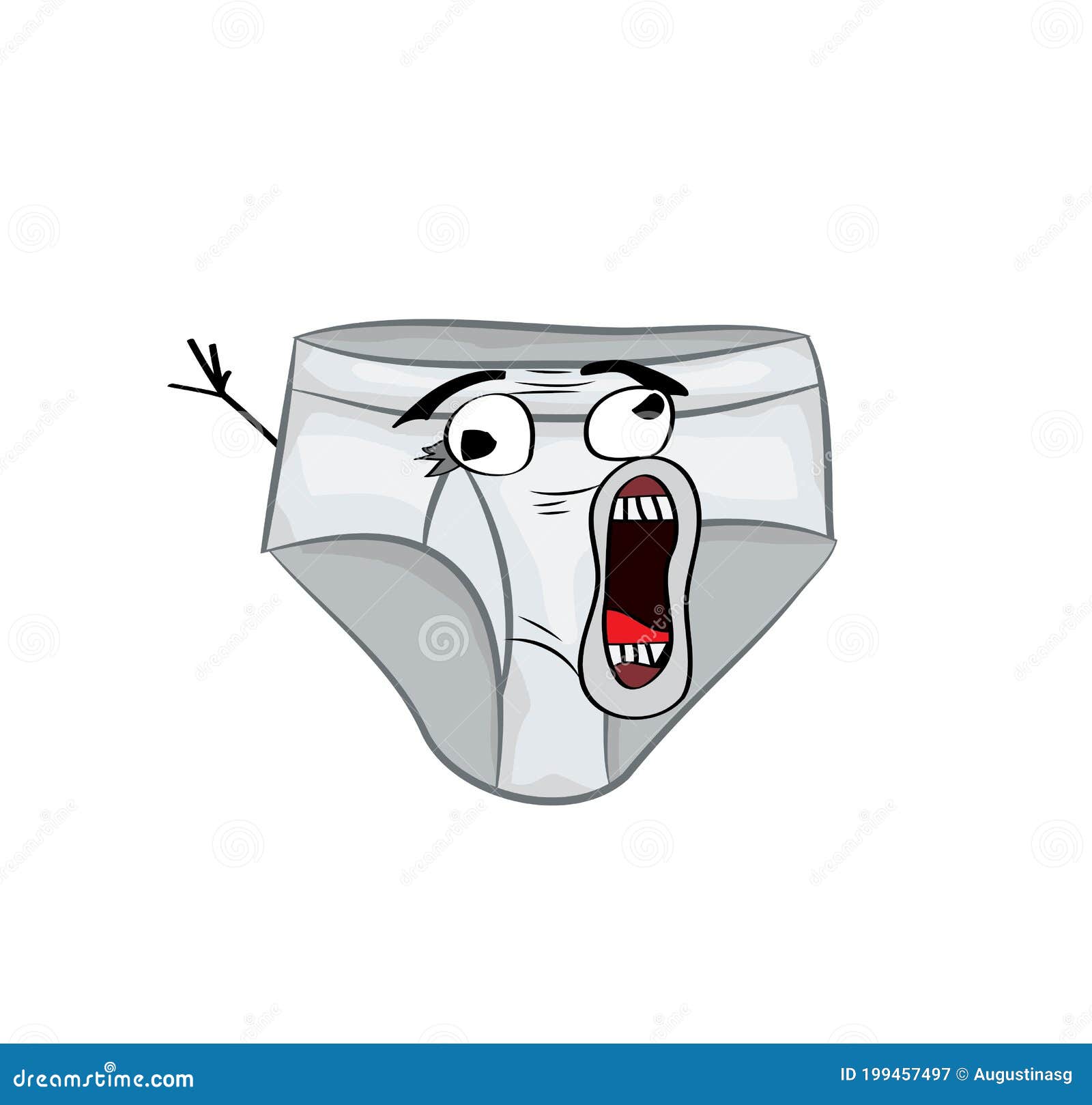 Crazy Meme Illustration of Men Underwear Boxers Stock Illustration Illustration of