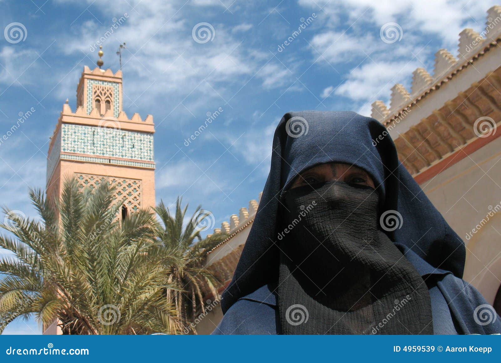 a veiled, muslim lady