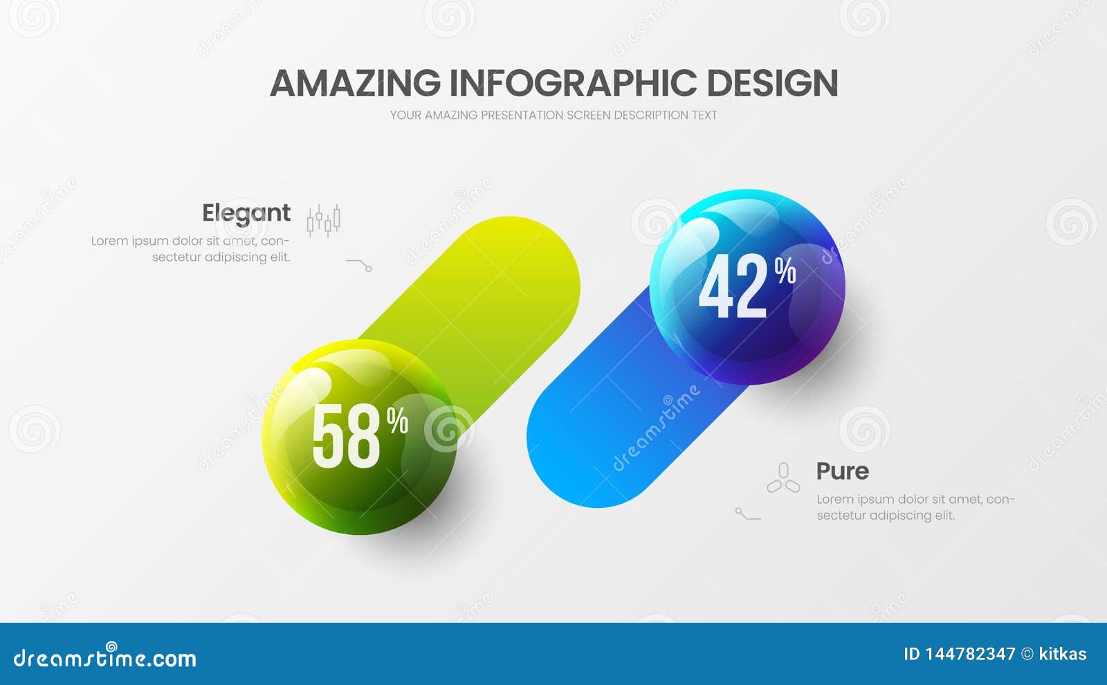 Vektor-Ballillustration des Schrittes des Gesch?fts 2 infographic Firmavermarktender Analyticsdatenberichts-Entwurf. Des Darstellungsvektors 3D der Wahl des Gesch?fts 2 infographic bunte Ballillustration Unternehmensmarketing-Analytikdatenberichts-Entwurf Grafische Sichtbarmachungsschablone der Firmenstatistikinformationen