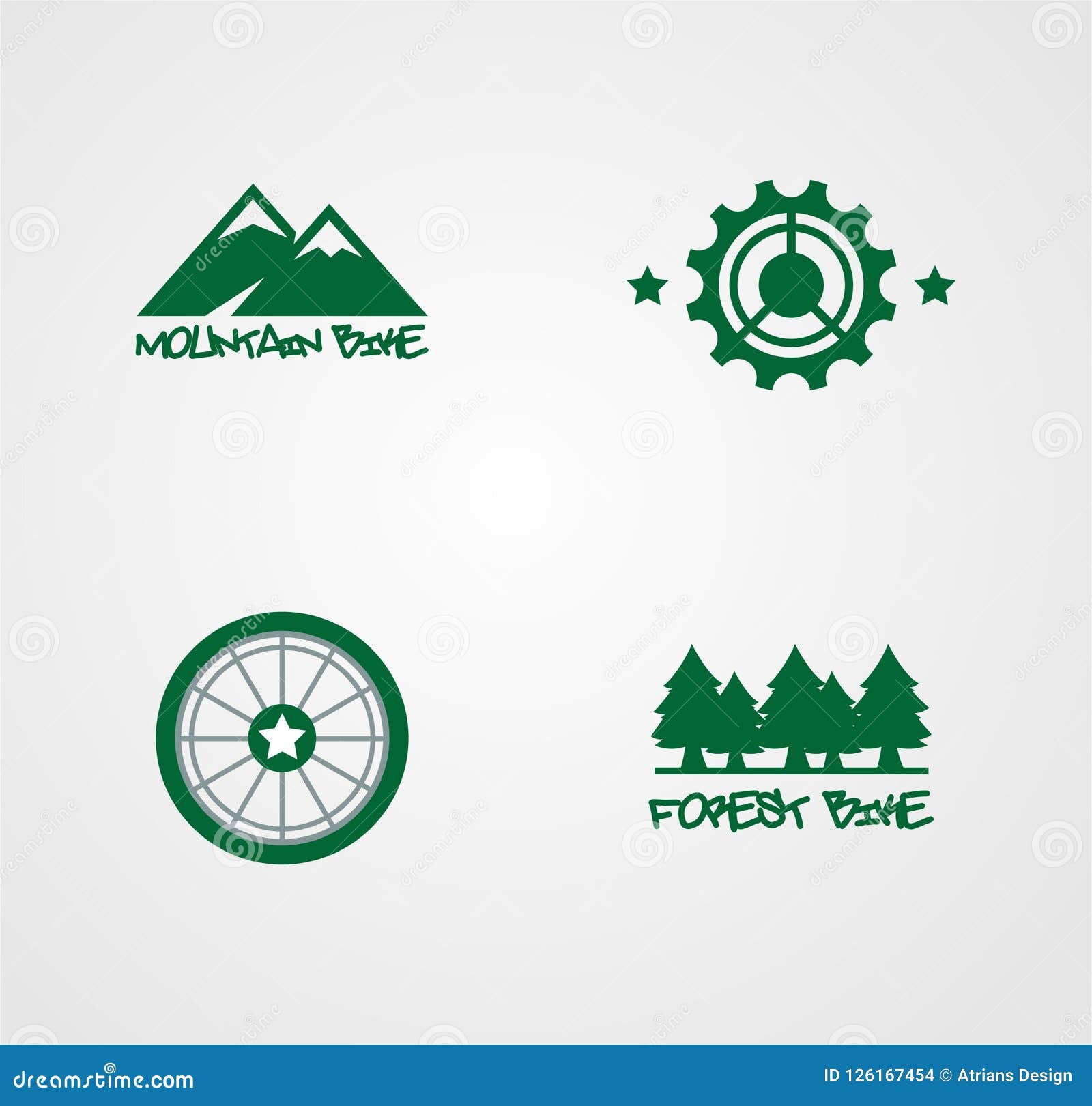 Vektor Des Mountainbike Logos Zyklus Logo Collection Vektor Abbildung Illustration Von Logo Zyklus