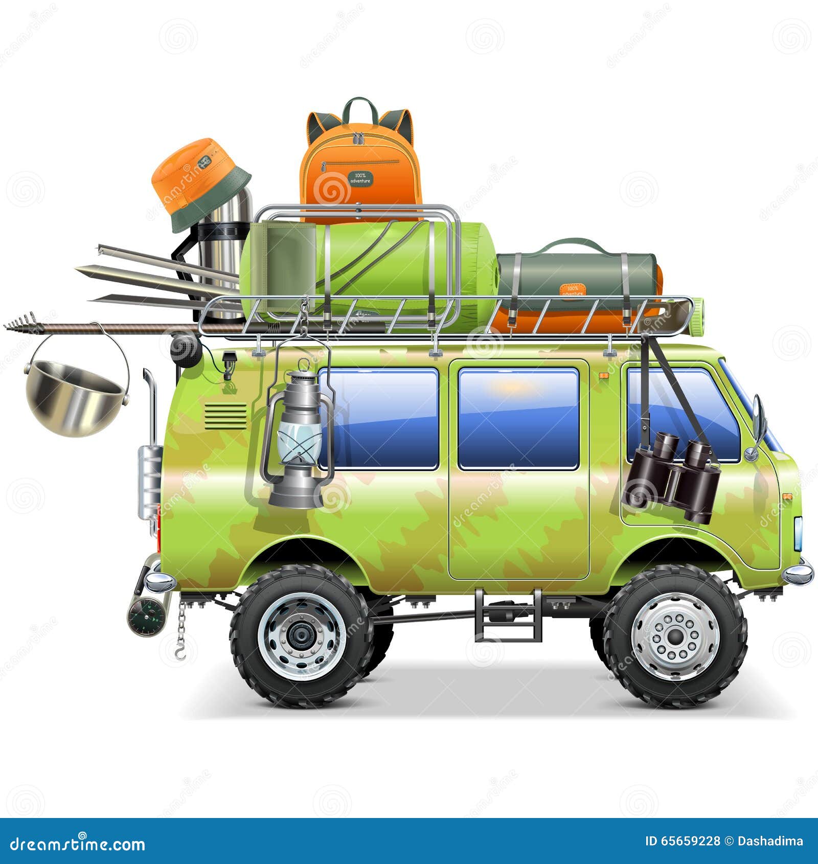 https://thumbs.dreamstime.com/z/vektor-reise-auto-mit-kampierendem-zubeh%C3%B6r-65659228.jpg