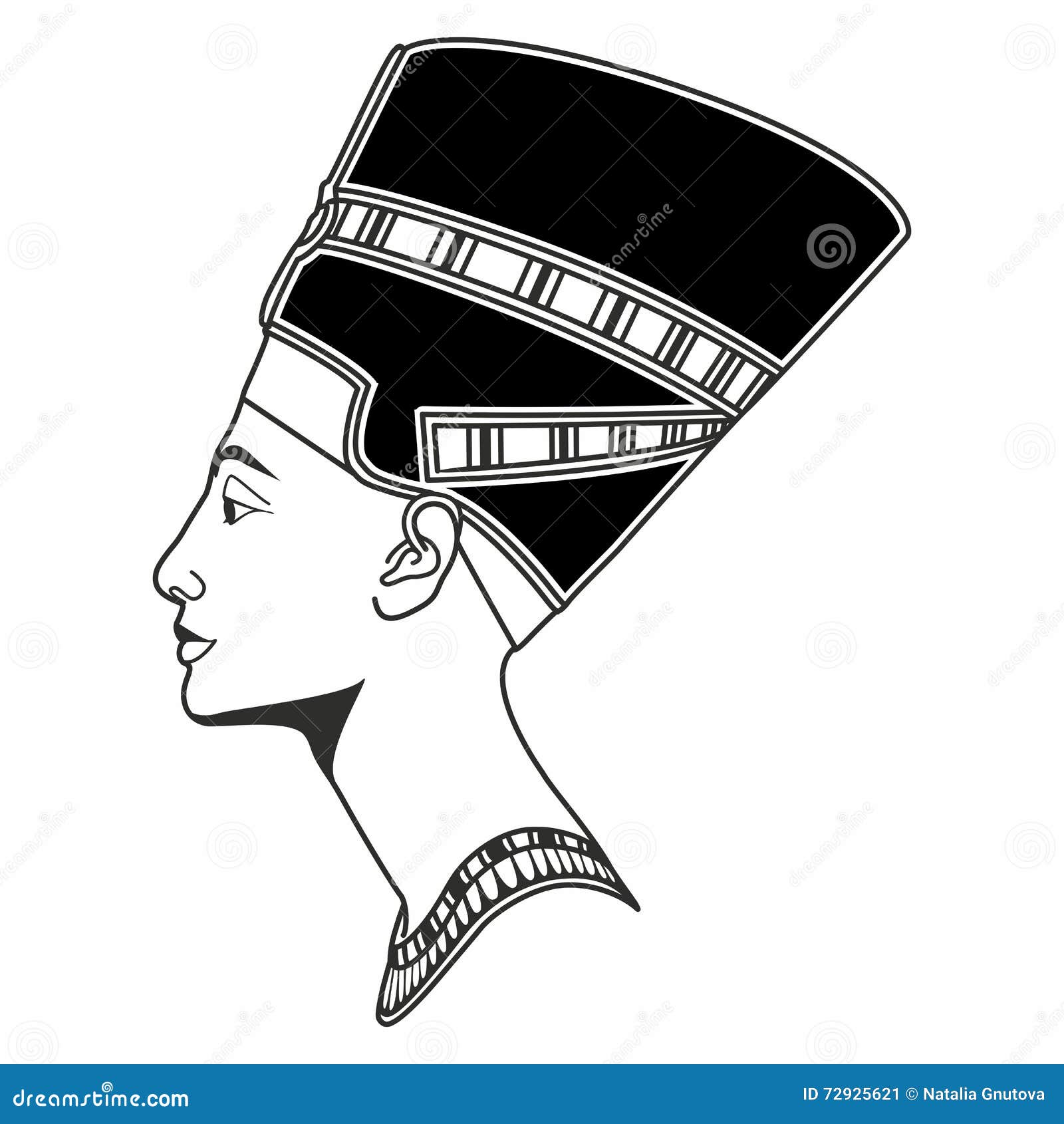 Силуэт Нефертити Нефертити головы
