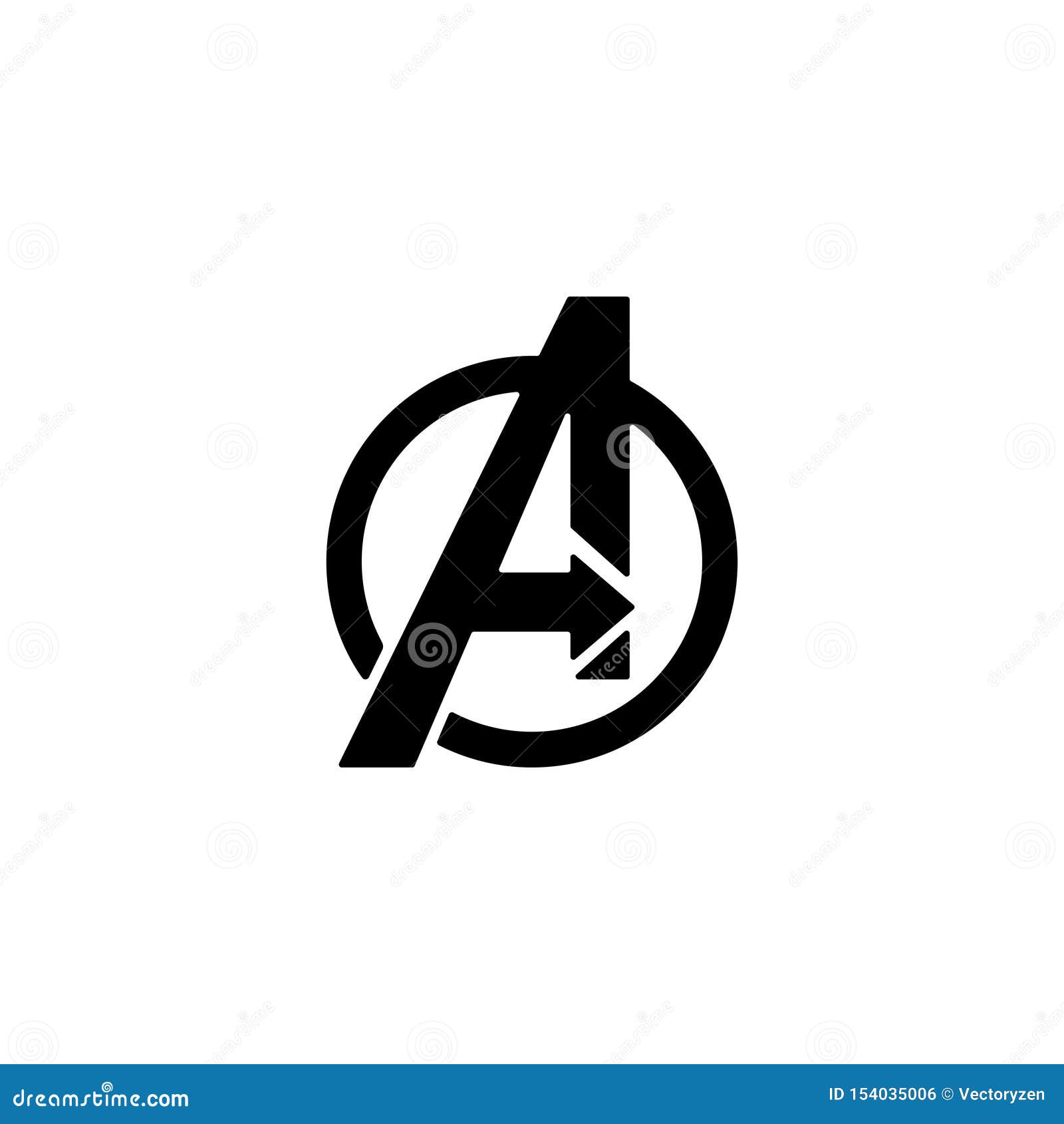Vektorikonen Symbol Clipart Der Racher Logo Lokalisiertes Redaktionelles Foto Illustration Von Leistung Auszug 154035006