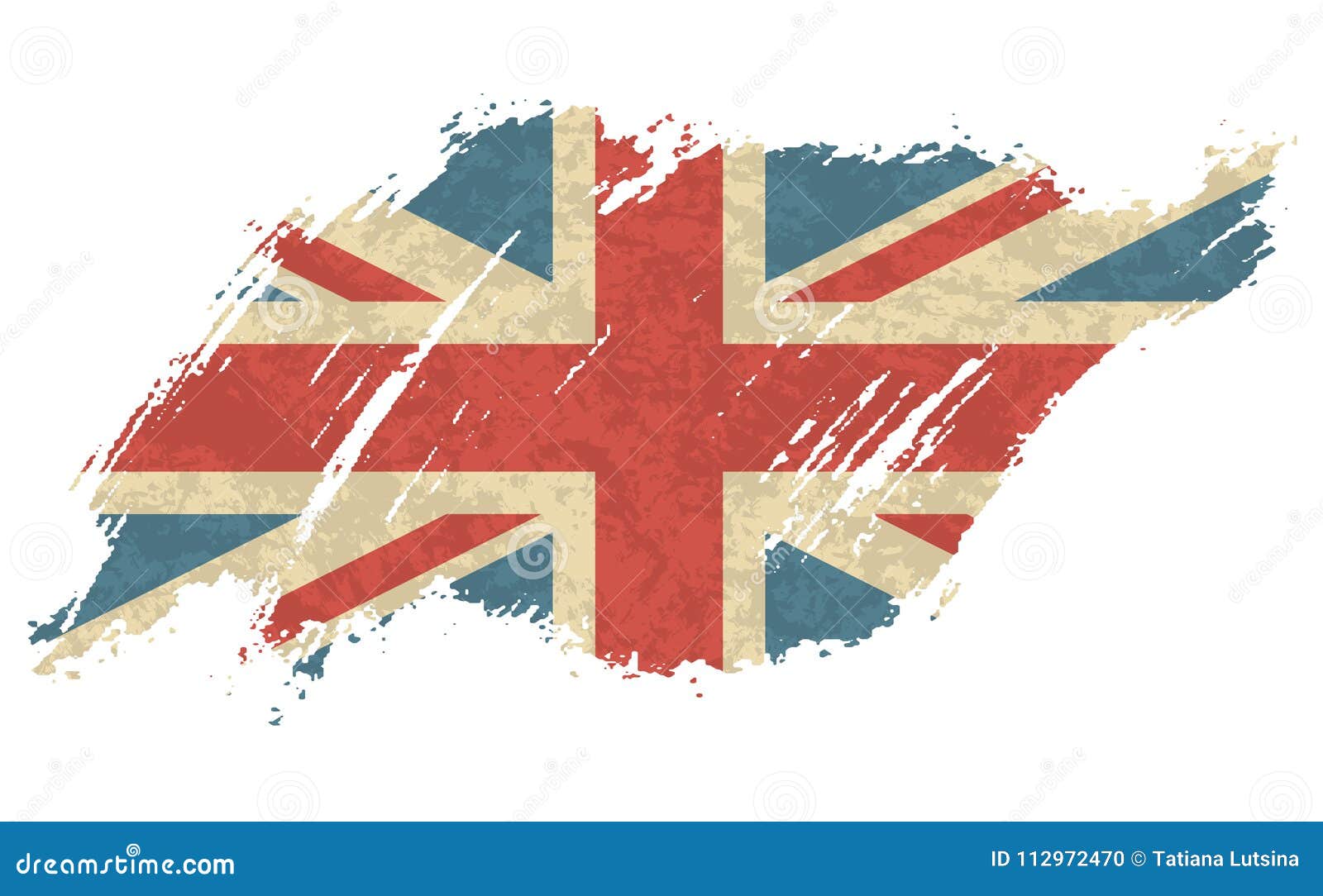 Vektorillustration Weinlese Flagge Von Grossbritannien Grungy Britische Flagge Grossbritannien Flaggenhintergrund Design Des Vektor Vektor Abbildung Illustration Von Grungy Weinlese