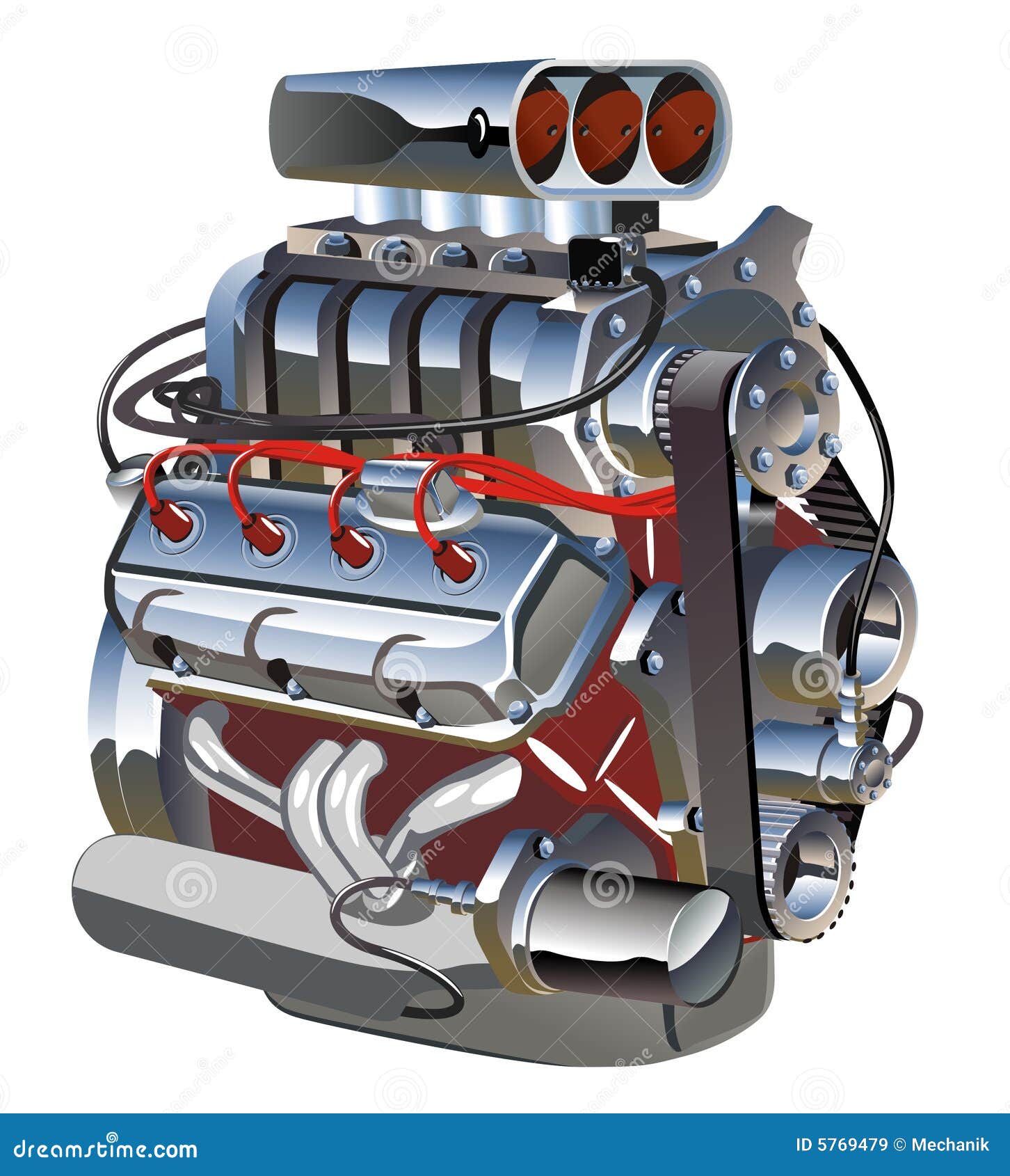 VektorkarikaturTurboMotor Vektor Abbildung Illustration von kühl, karikatur 5769479
