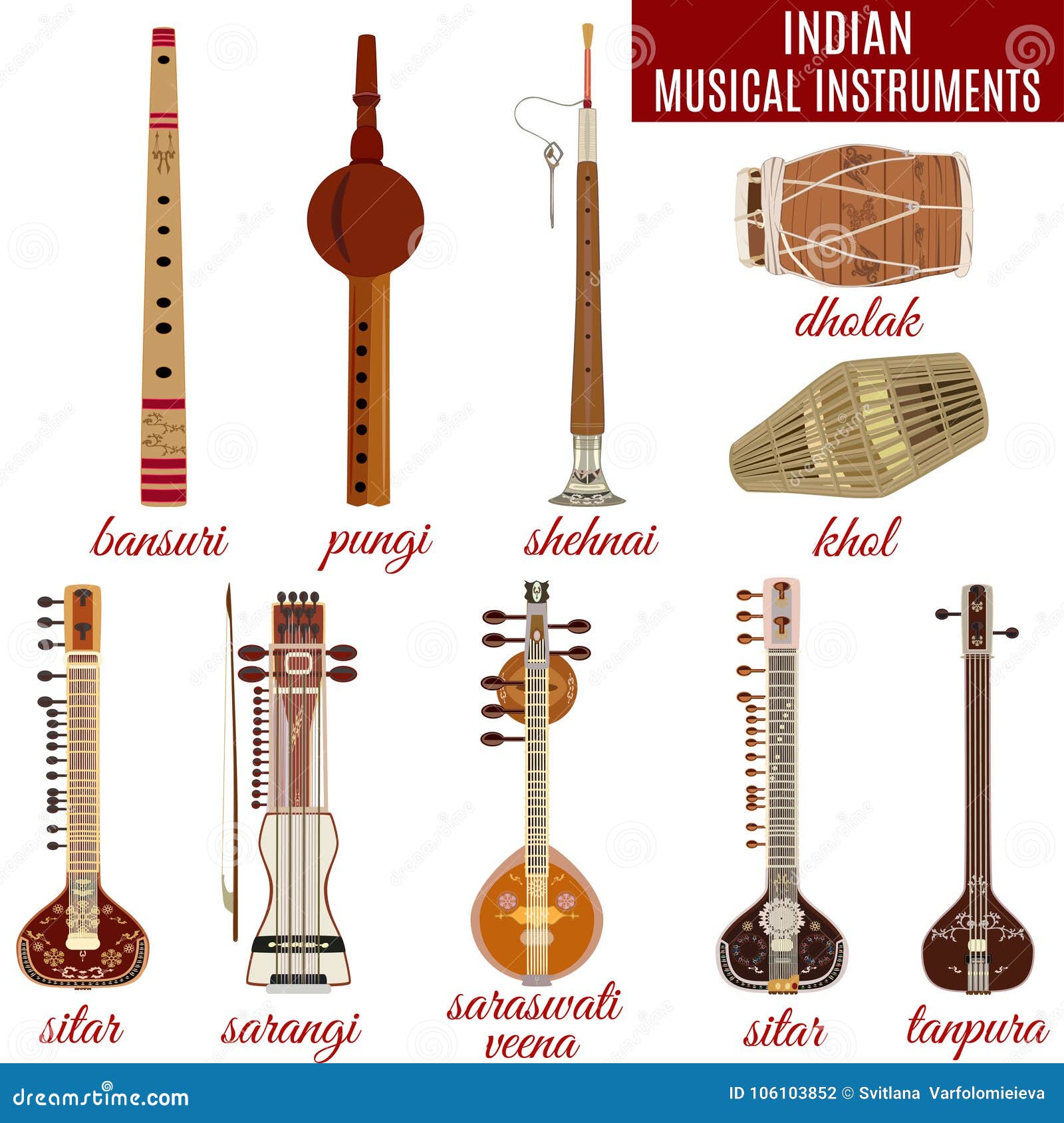 Shehnai Klassischer Wind 18 /" Indisch Handmade Folk Musikinstrument Für Hochzeit