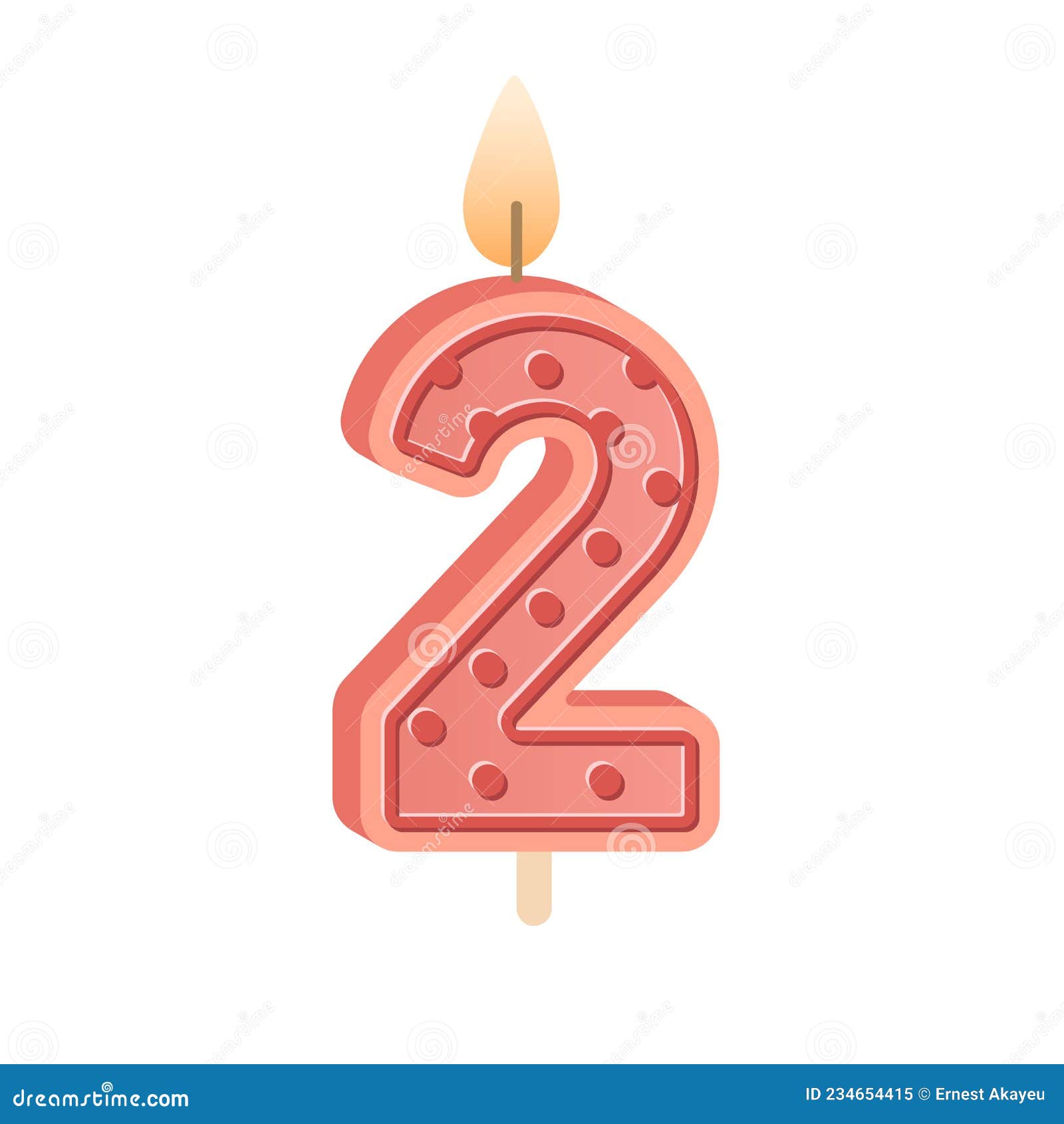 Vela De Cumpleaños Número 1 Para El Primer Aniversario. Brillantes Velas De  Cera Con Forma De Fibra Con Llama Para La Fiesta Ilustración del Vector -  Ilustración de torta, partido: 234654367