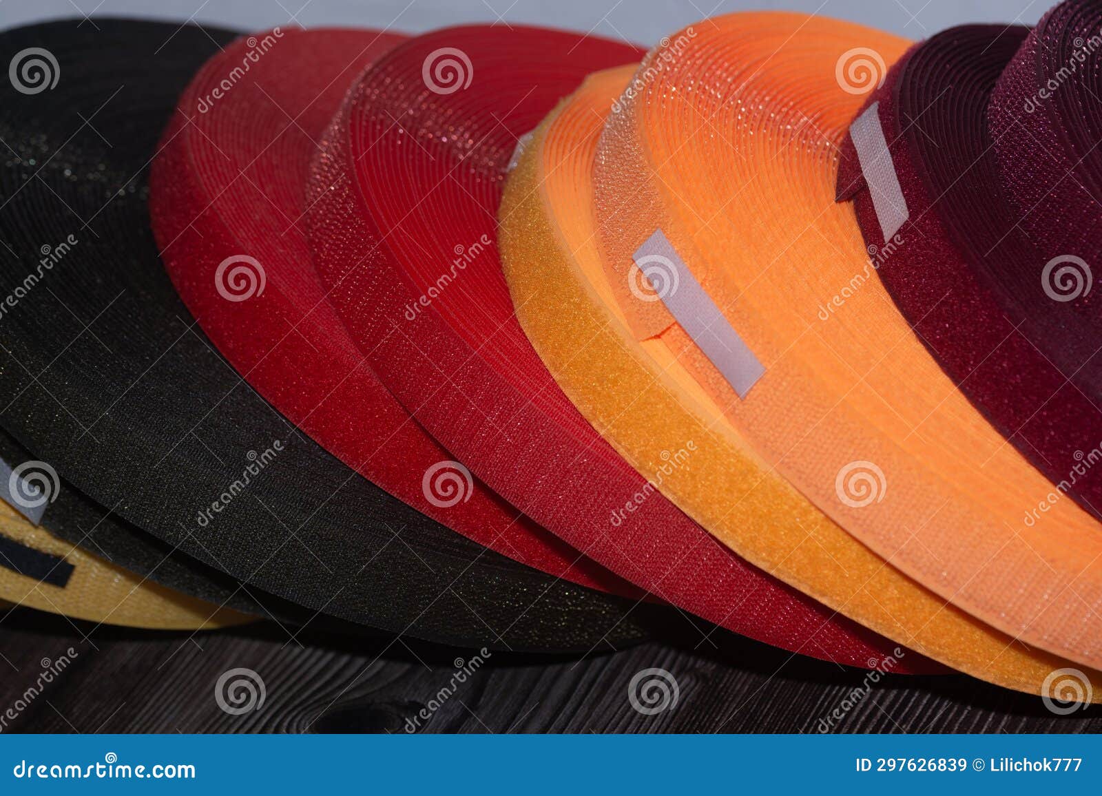 Velcro, Different Colors. Sewing Accessories Stock Image Image of