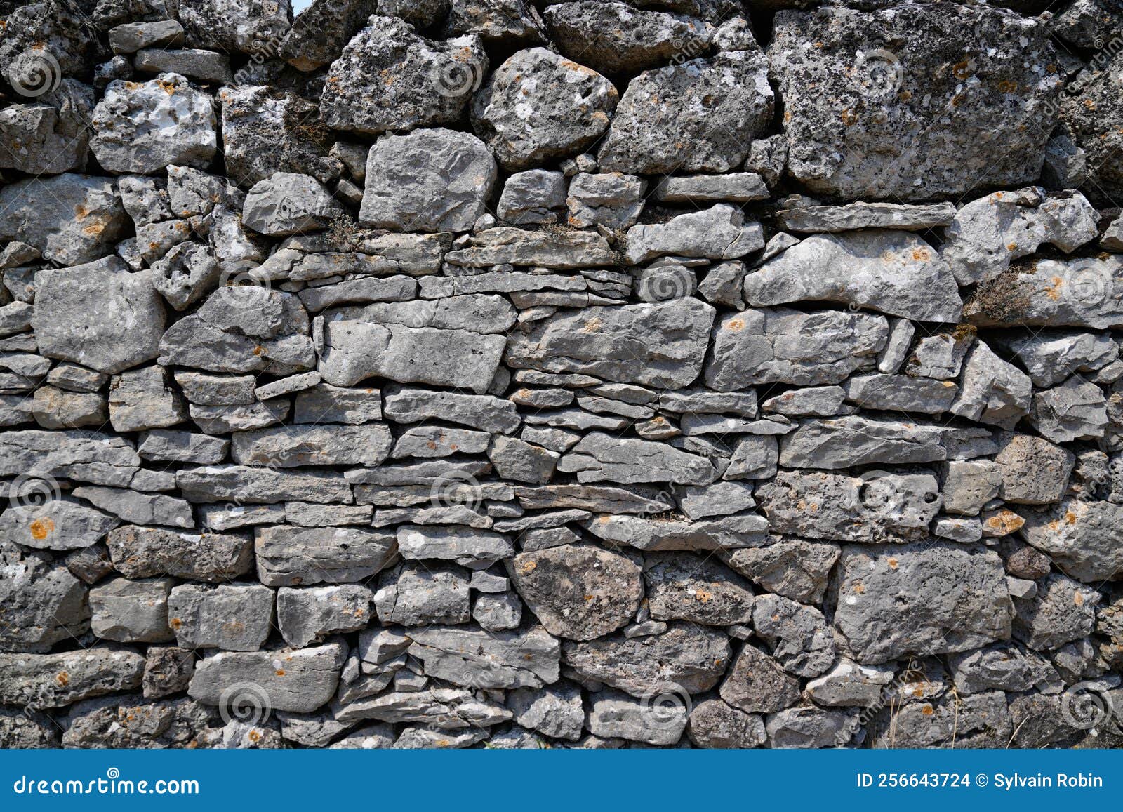 Quadro em Tela Cinza antigo muro de pedra, fundo textura de foto 