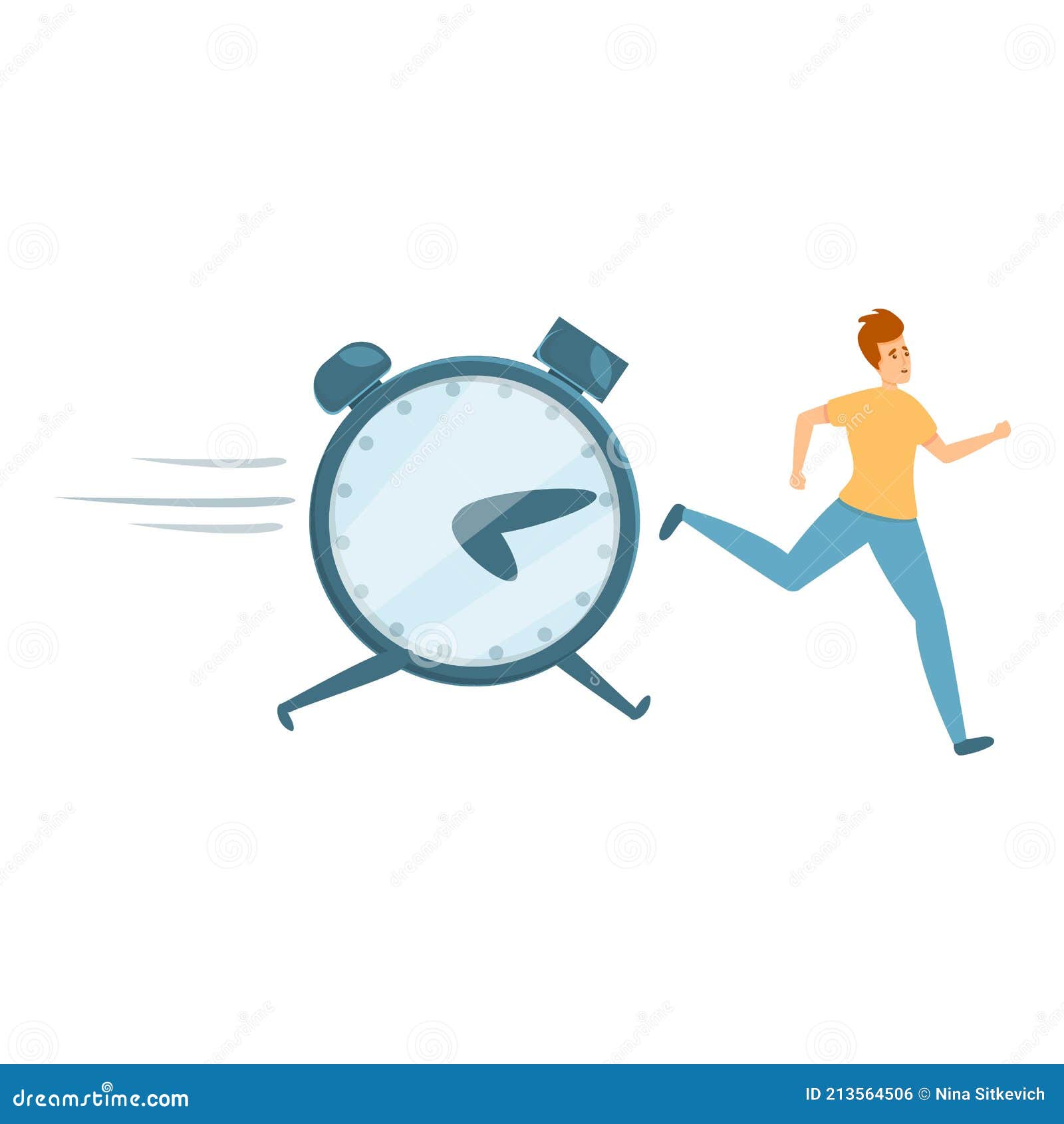 Velocidad Tiempo Administración Icono Estilo De Dibujos Animados Ilustración del Vector - Ilustración de tarde, negocios: 213564506