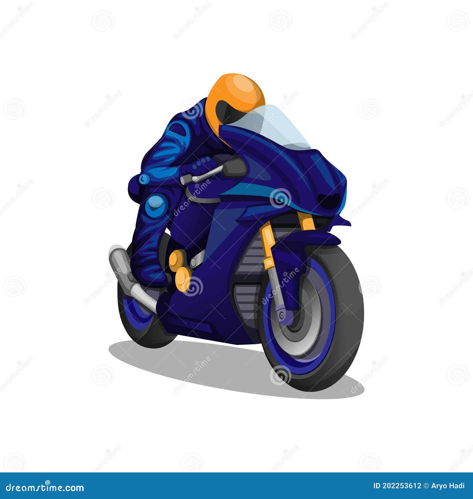 Motociclista em moto, ilustração. motociclista. corrida de