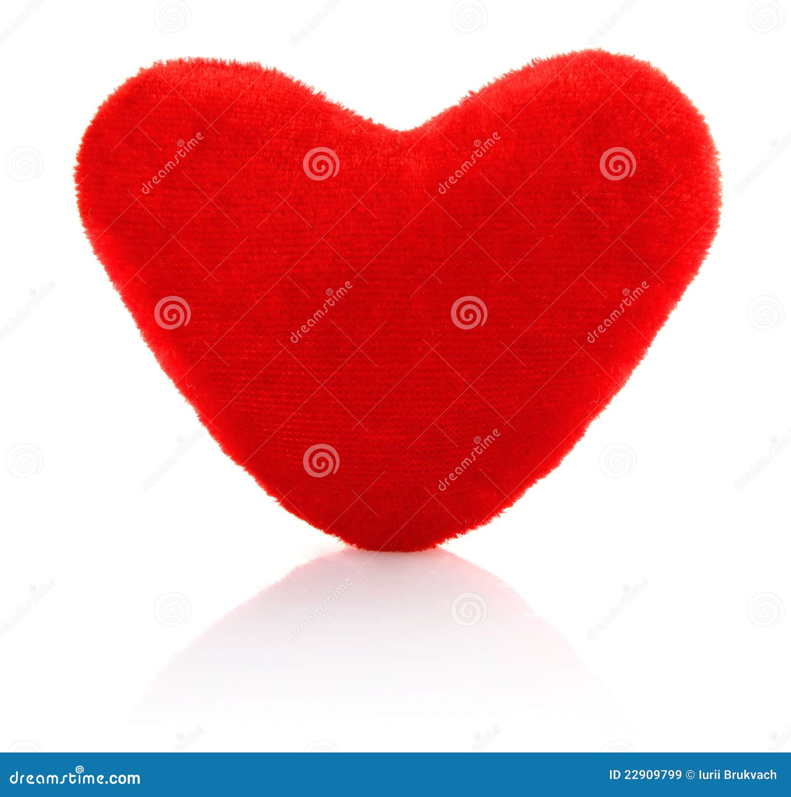 velvety toy heart
