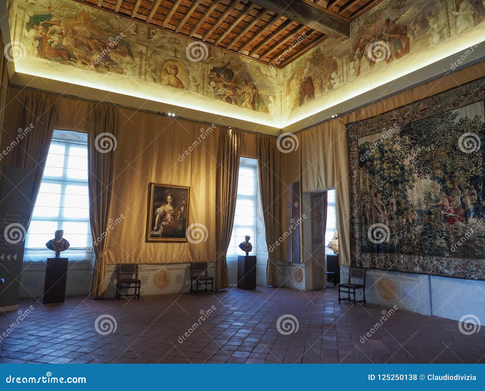 The inside of the Palace of Venaria (Italian: Reggia di Venaria