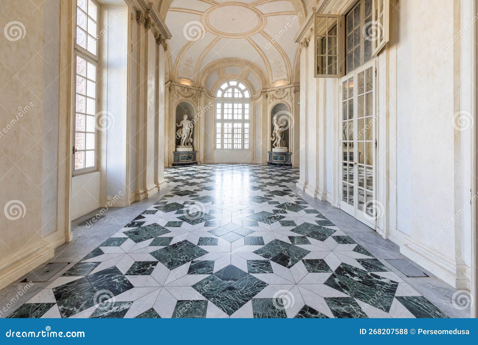 The inside of the Palace of Venaria (Italian: Reggia di Venaria