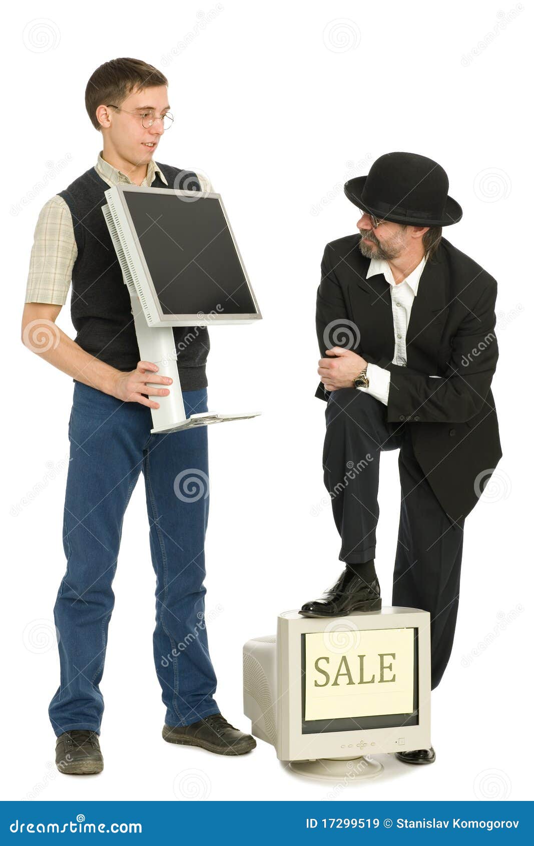 Vendors of computers stock image. Image of communication 17299519
