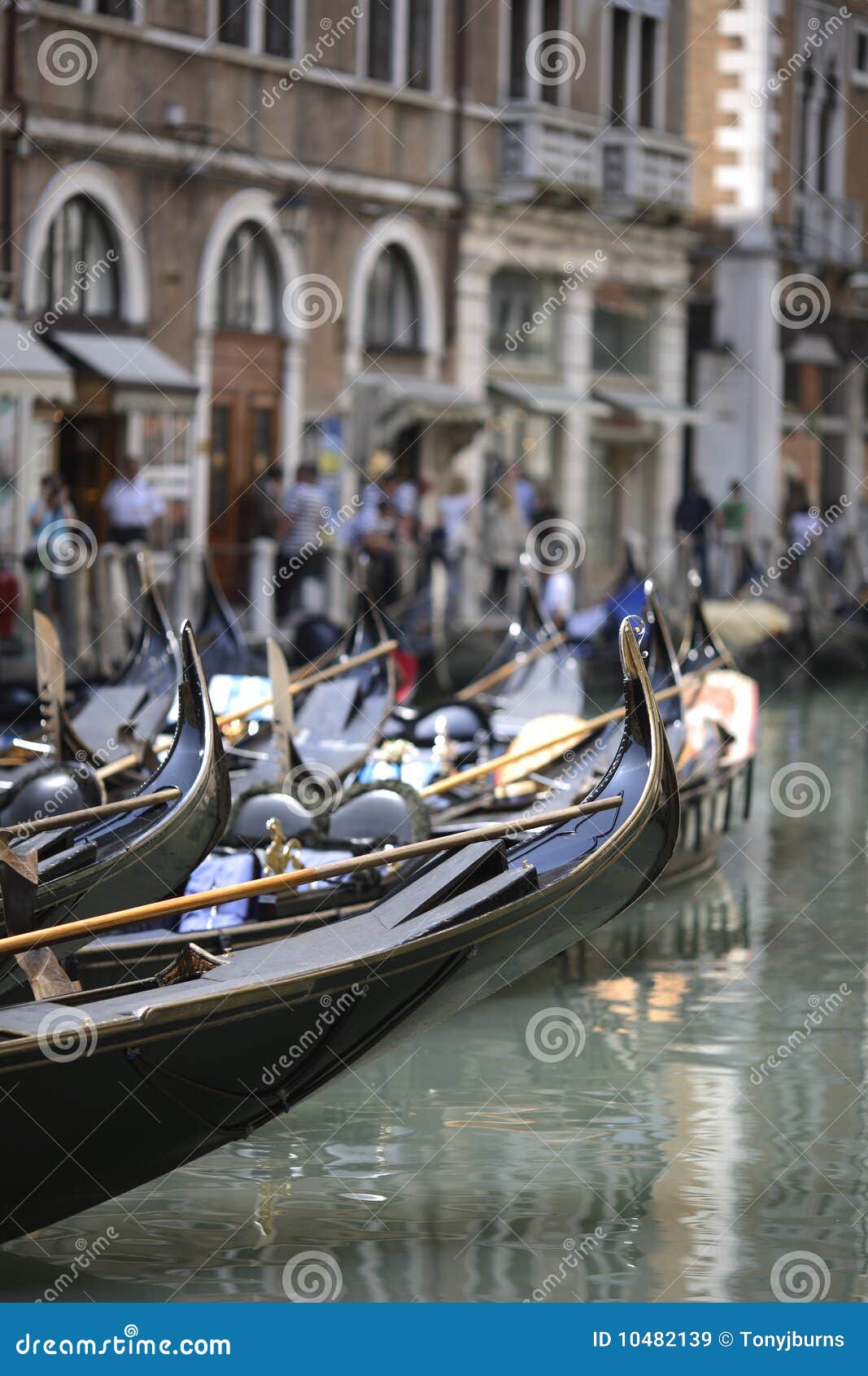 Venetian gondola boats stock image. Image of sightseeing - 10482139