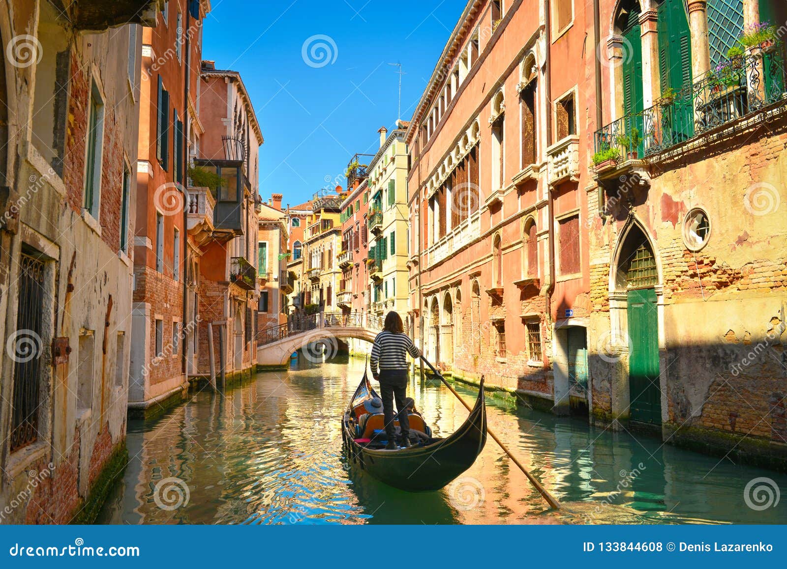 Venetian Italian Architecture in Sunny Spring. Stock Photo - Image of ...