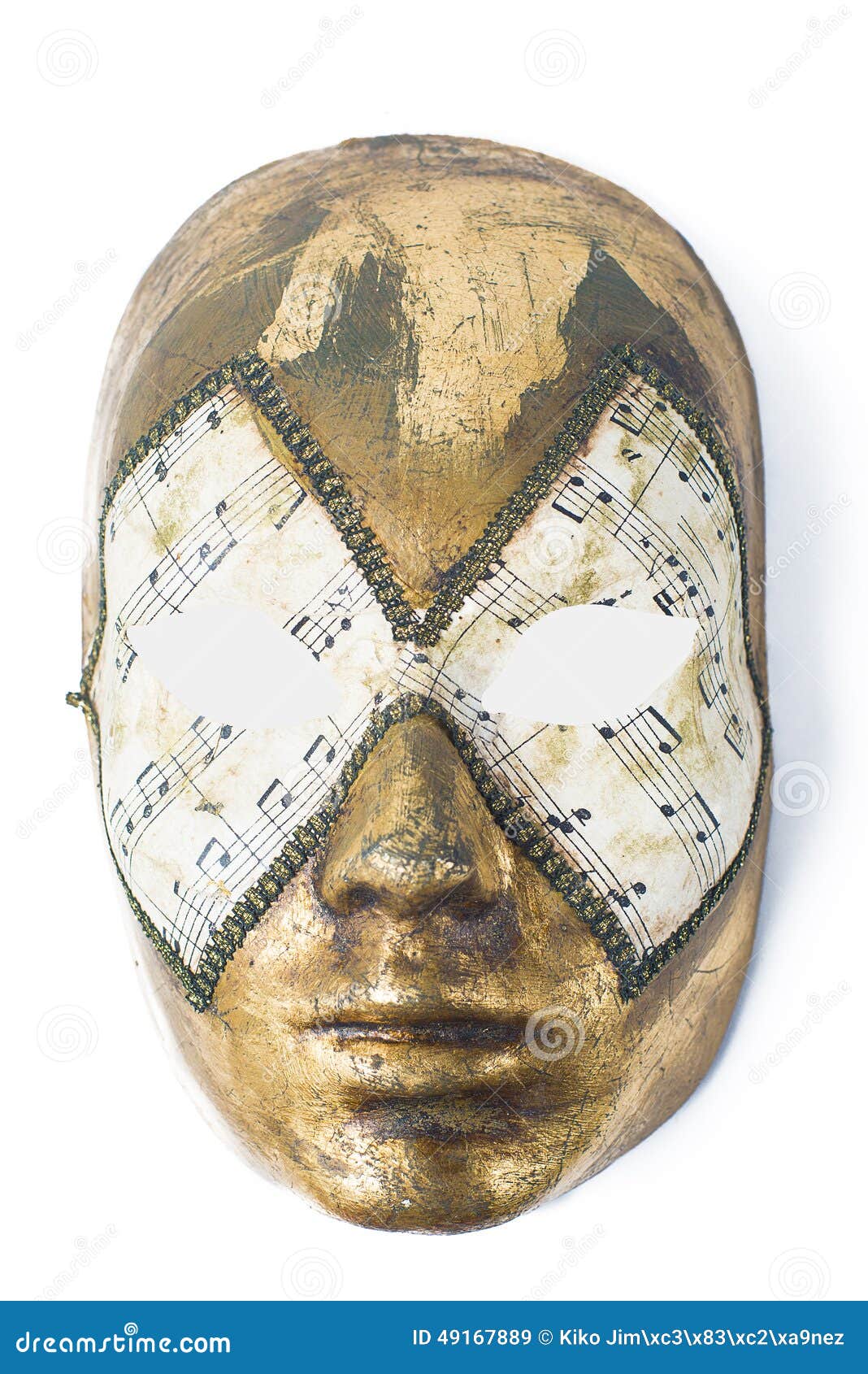 venetian mask on white background