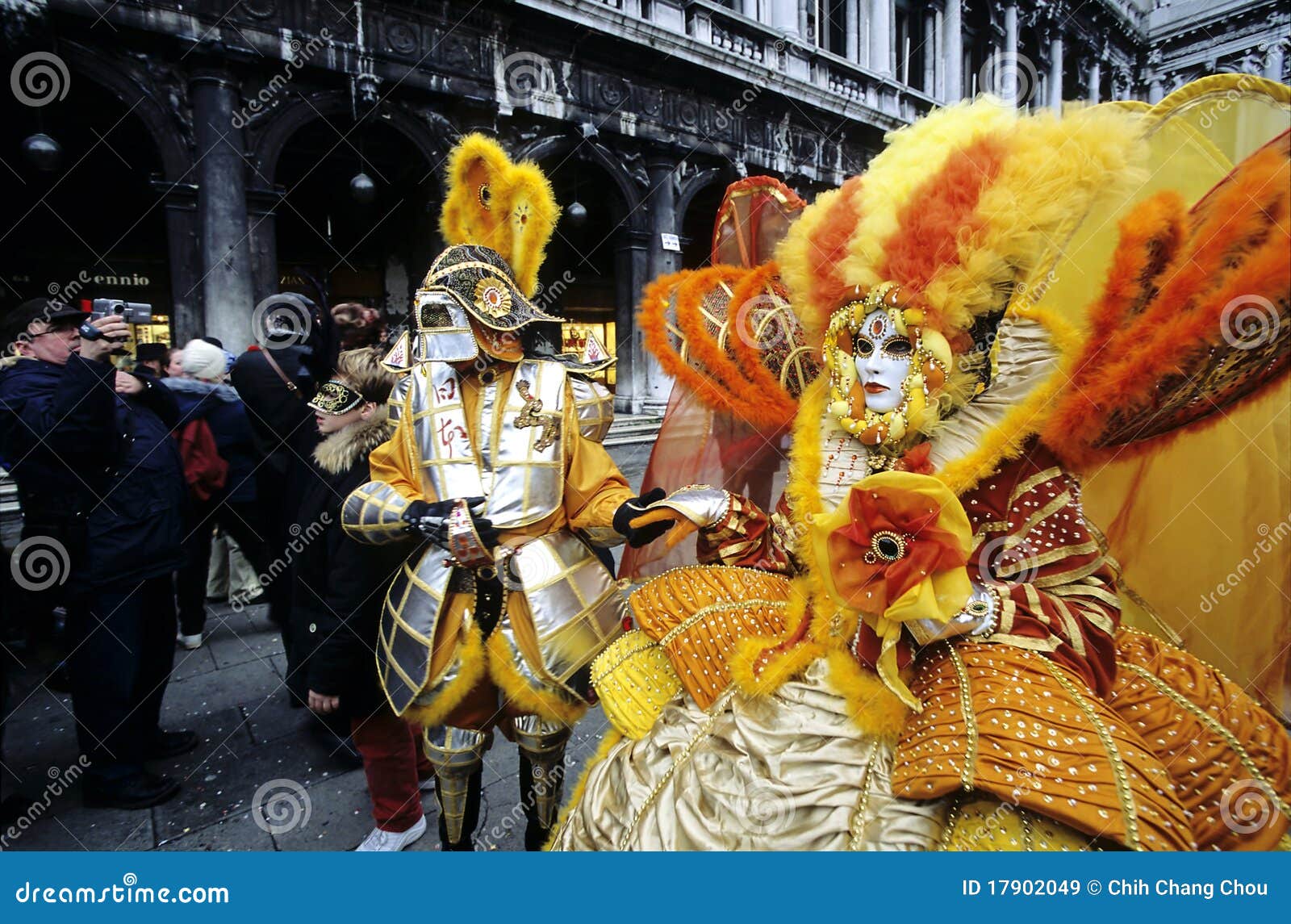 Openbare participatie in de parade van Venetië Carnaval