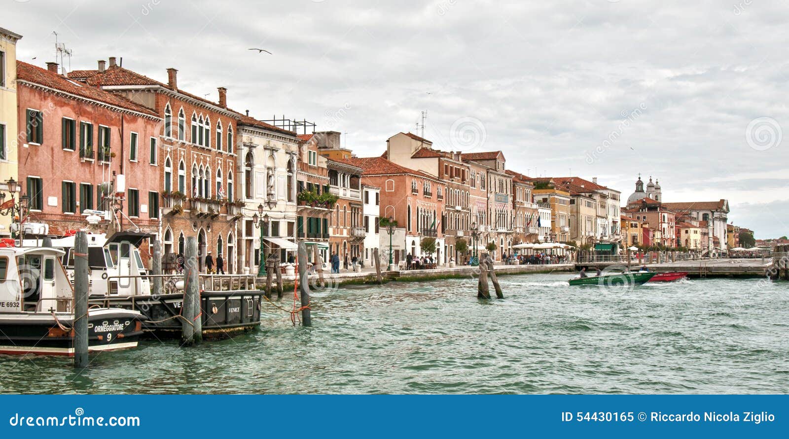 Veneza. Uma vista da lagoa Venetian