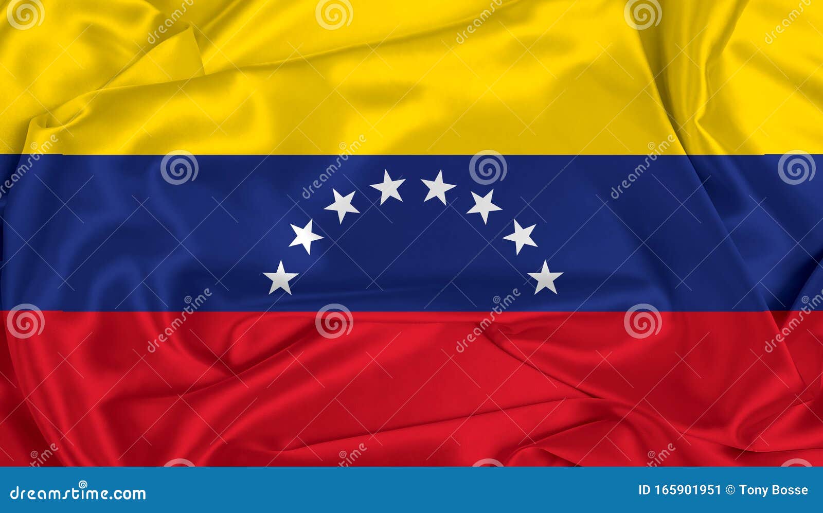 silk venezuela flag