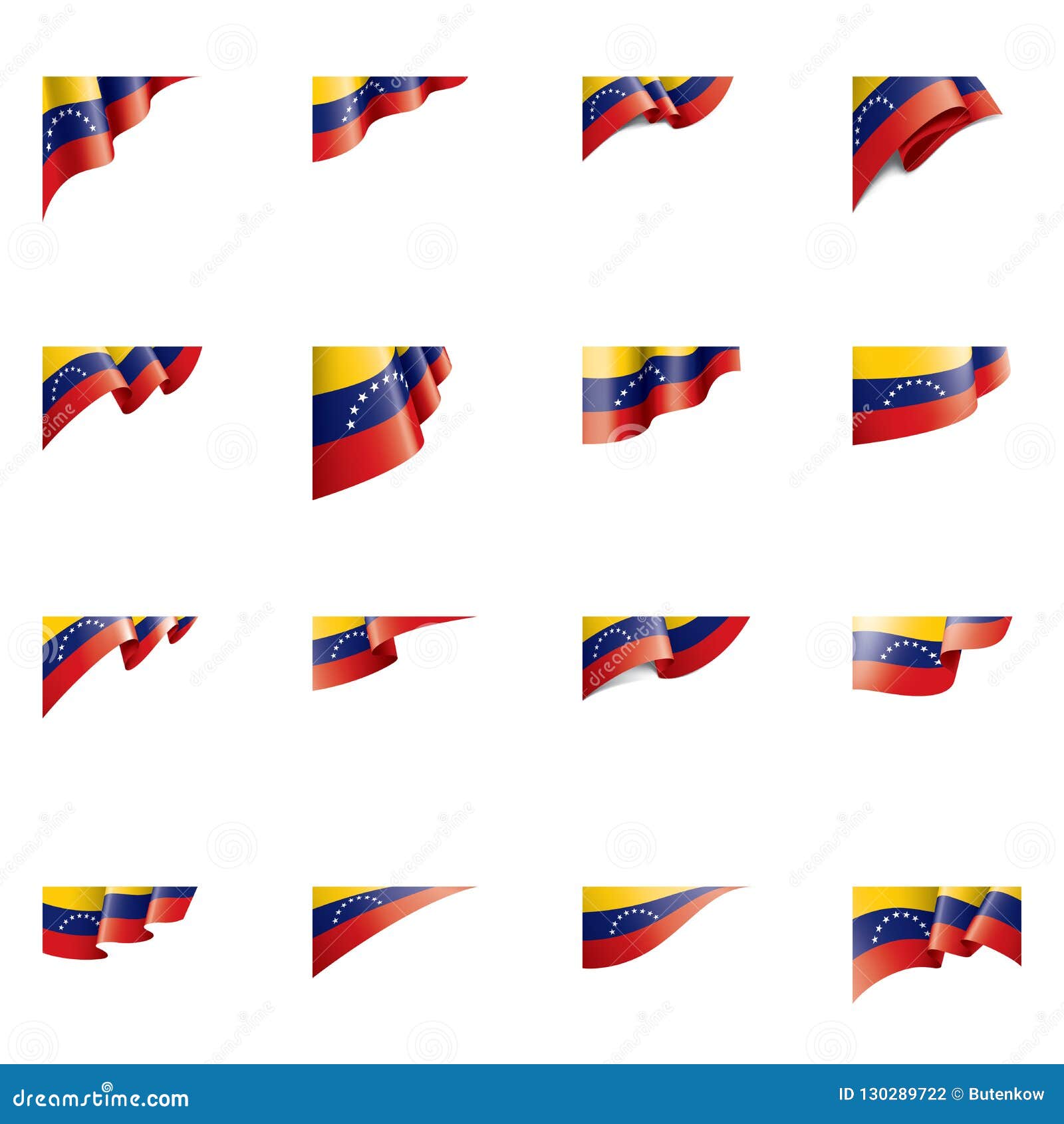 venezuela flag,   on a white background