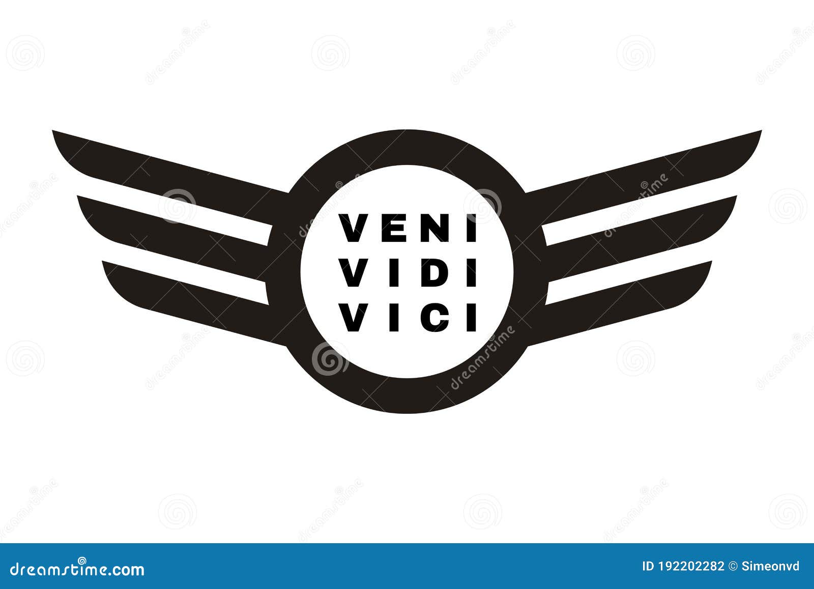 Veni vidi vici latin quote poster translation i Vector Image