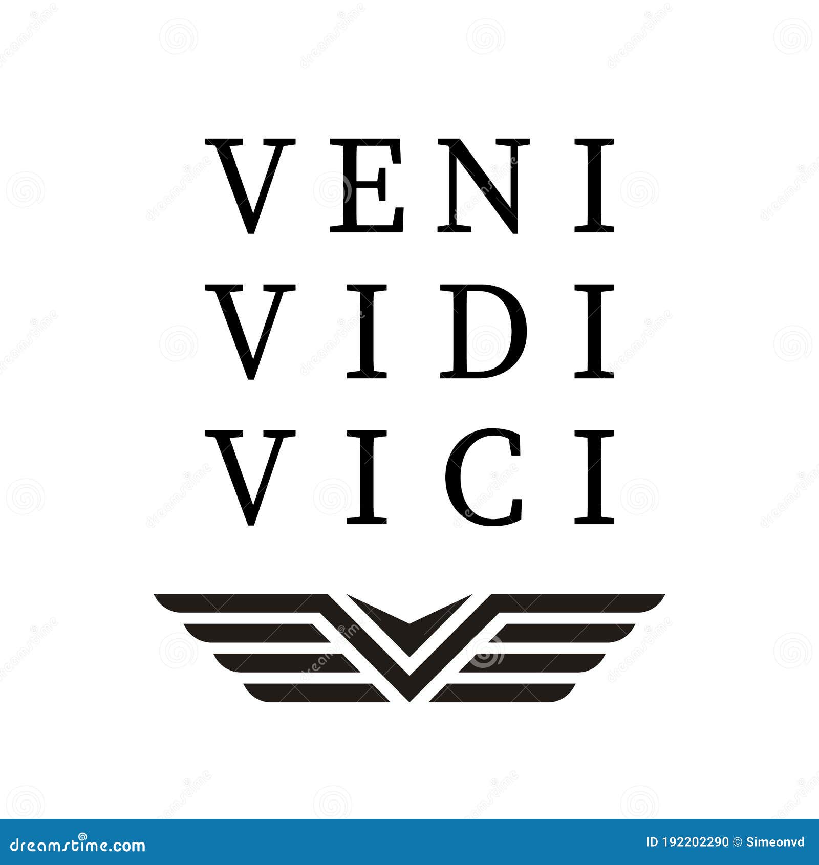 Veni Vidi Vici Latin Quote Poster Translation I Came I Saw I Conquered  Inspirational Quote Stock Illustration - Download Image Now - iStock